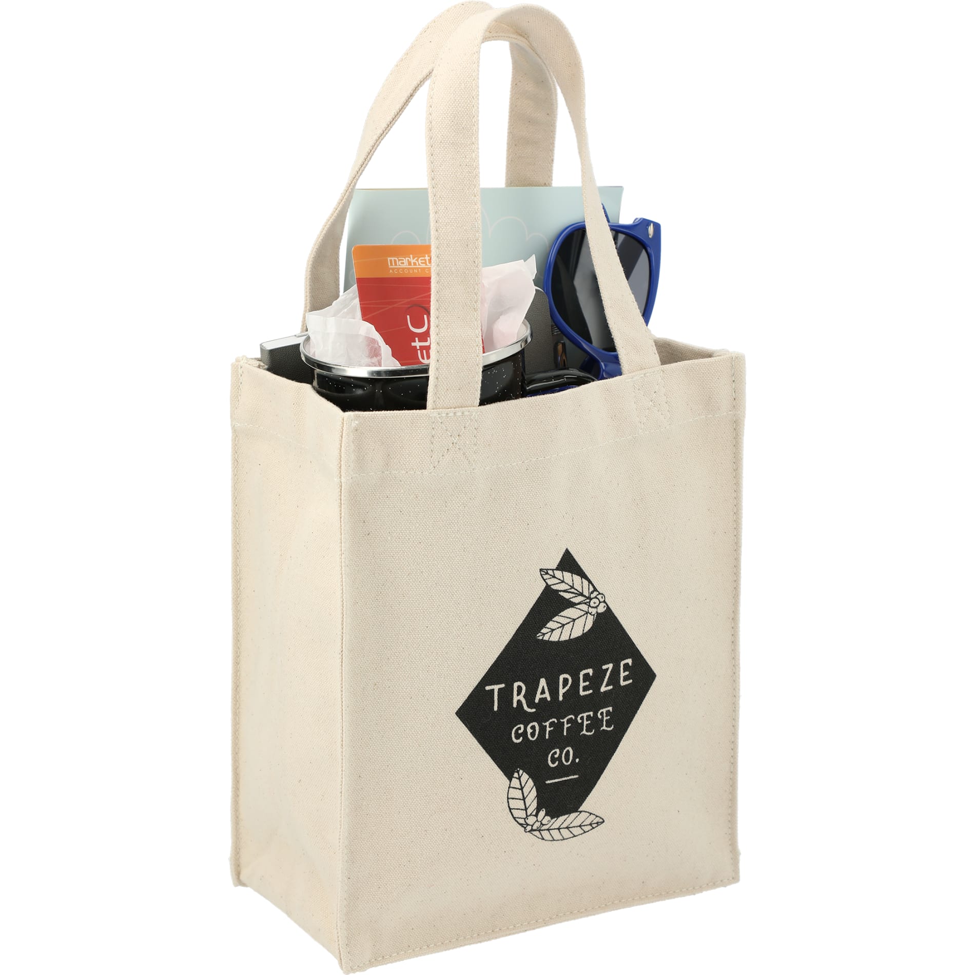 Mini 10oz Cotton Gift Tote, custom tote bag with logo imprint 11