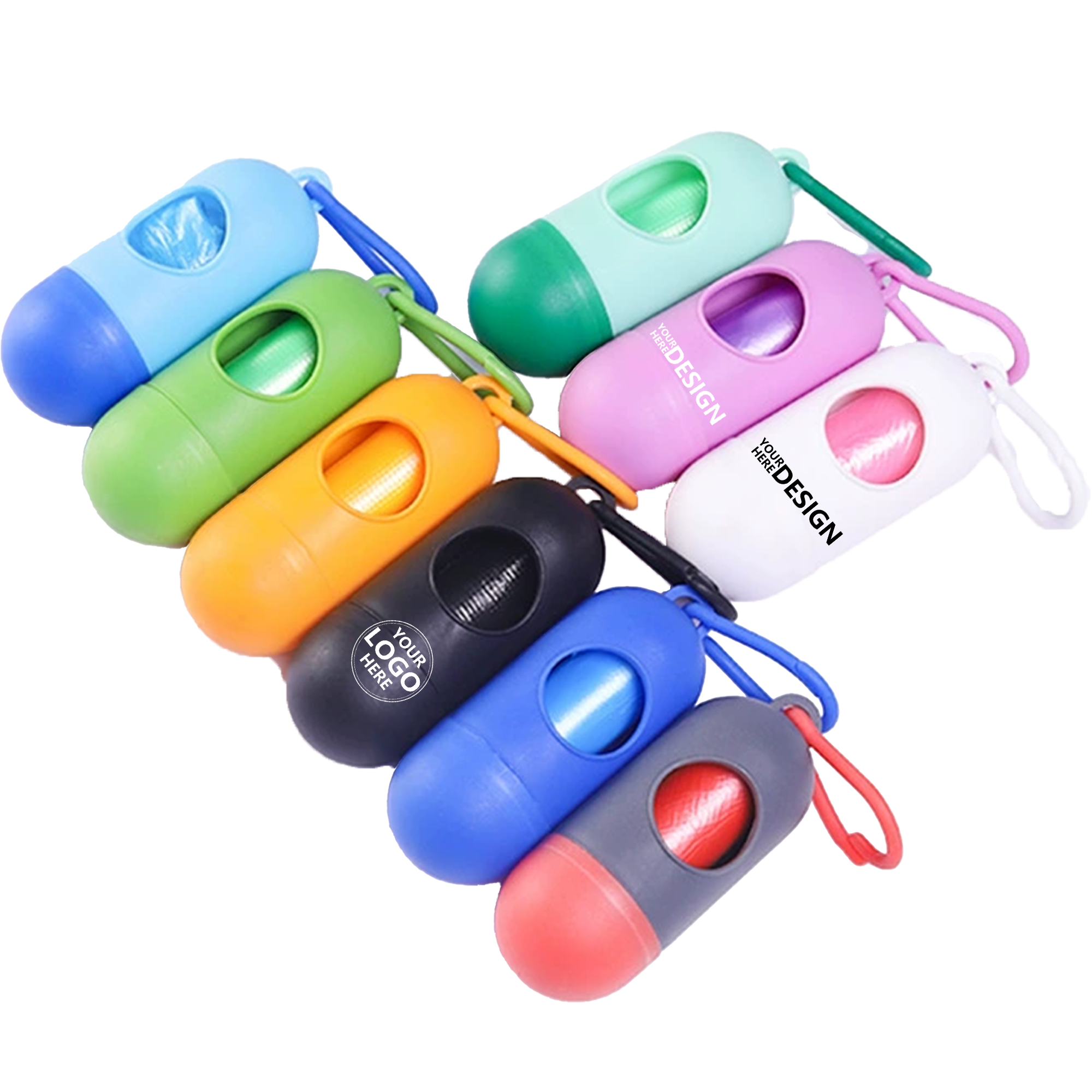 Mini Plastic Capsule-Shaped Garbage Bin 2