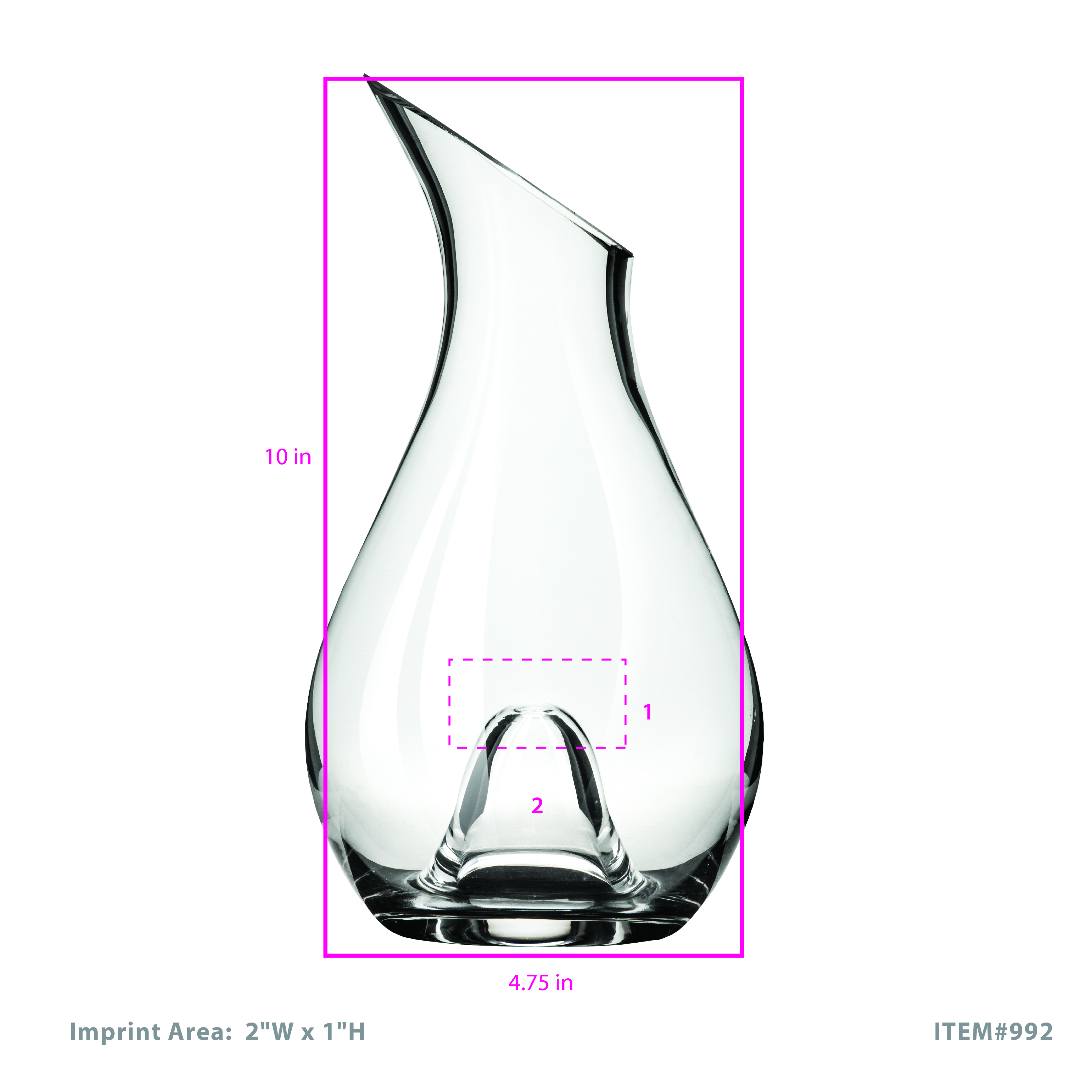 True® Centerpiece Tabletop Decanter 6