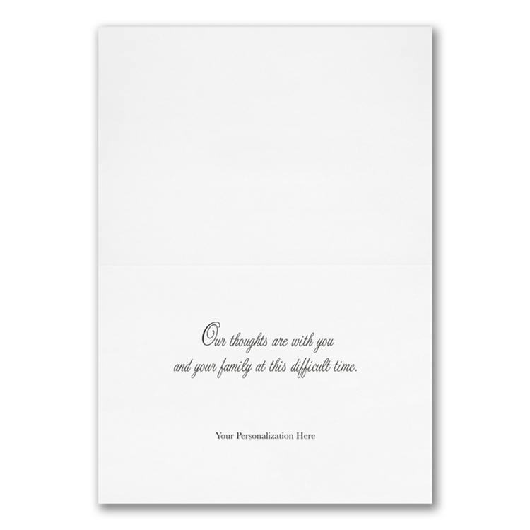 Greenery Remembrance Sympathy Card 2