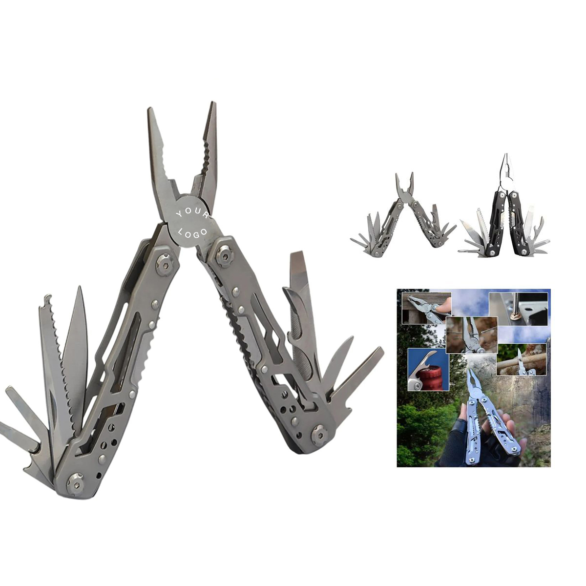Steel Pocket Multi-Tool with Pliers 2
