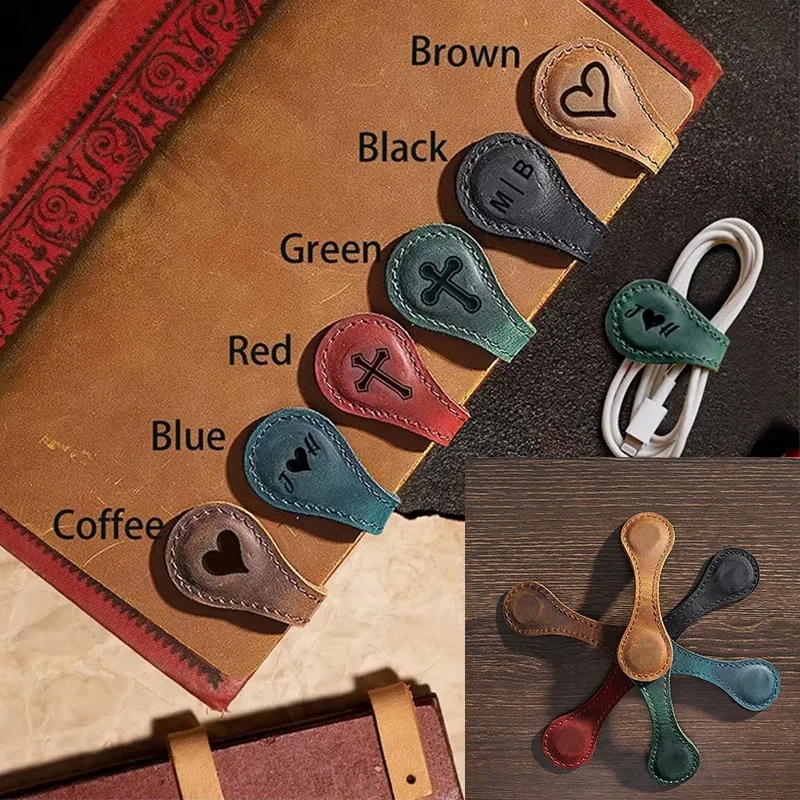 Double Sided Magnetic Leather Bookmarks 4