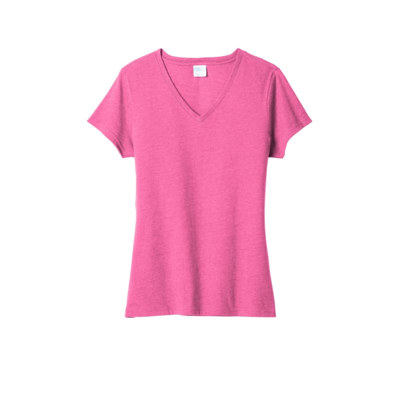 Port & Company Women's Fan Favorite Blend V-Neck Tee. 90