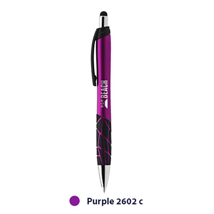 Tremor Plastic Pen with Stylus (1 Color Imprint) 1