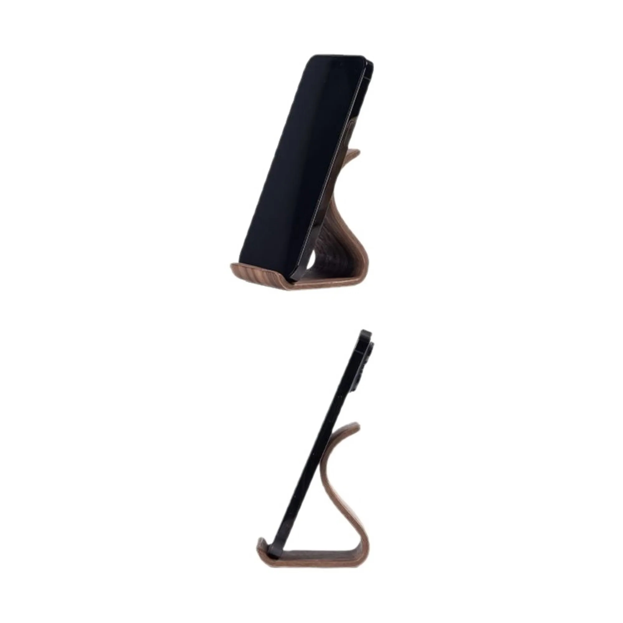 Solid Wood Phone Stand Desk Holder 3