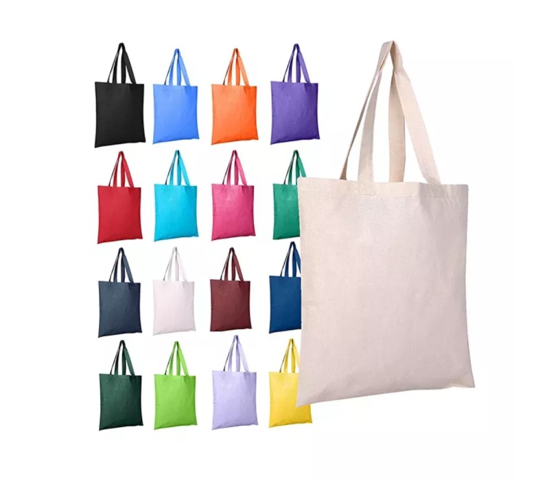 Grocery Canvas Tote Bag, custom tote bag with logo imprint 1