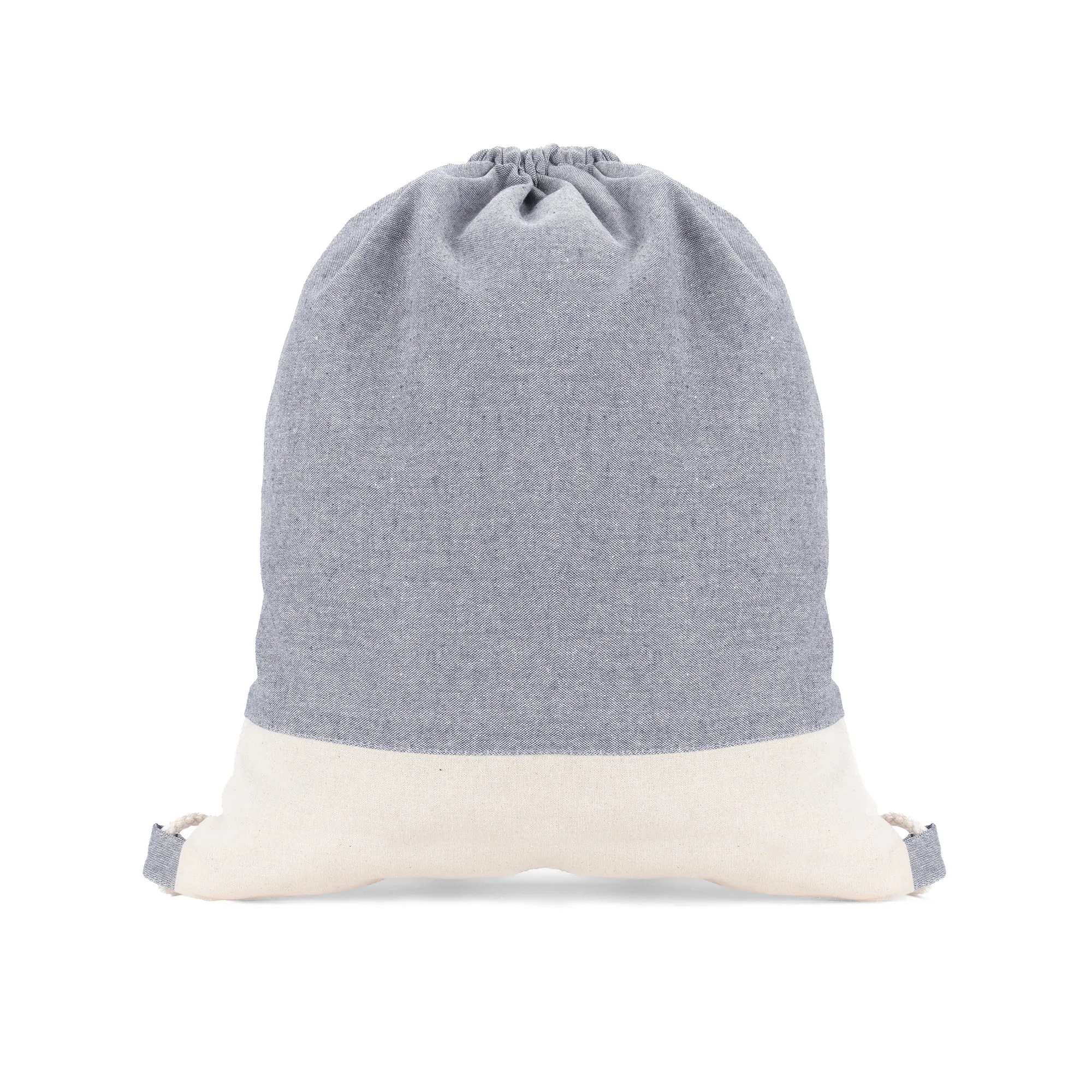TwinTone Recycled Cotton Drawstring Bag 8