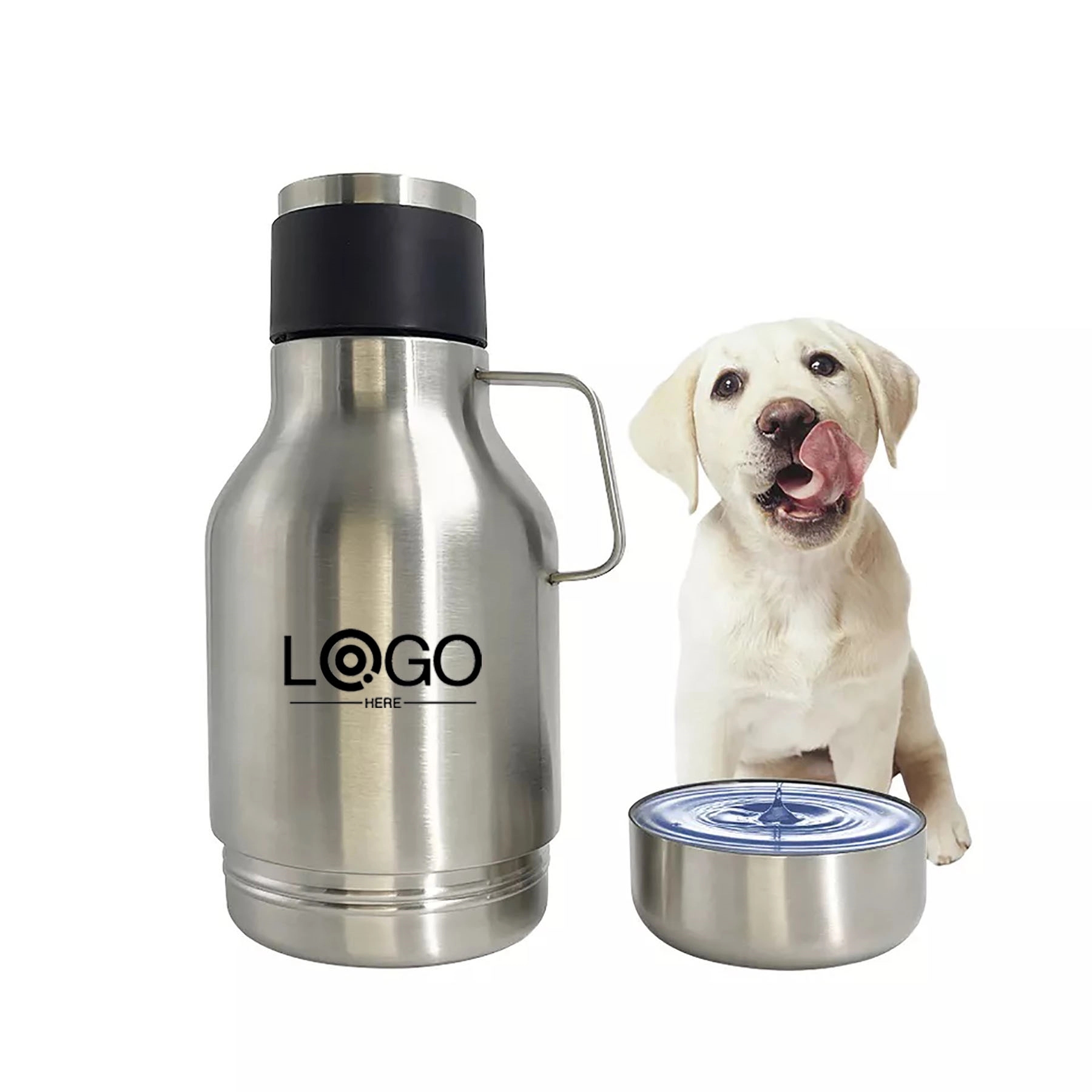 Stainless Steel Dog Water Bottle Bowl 2