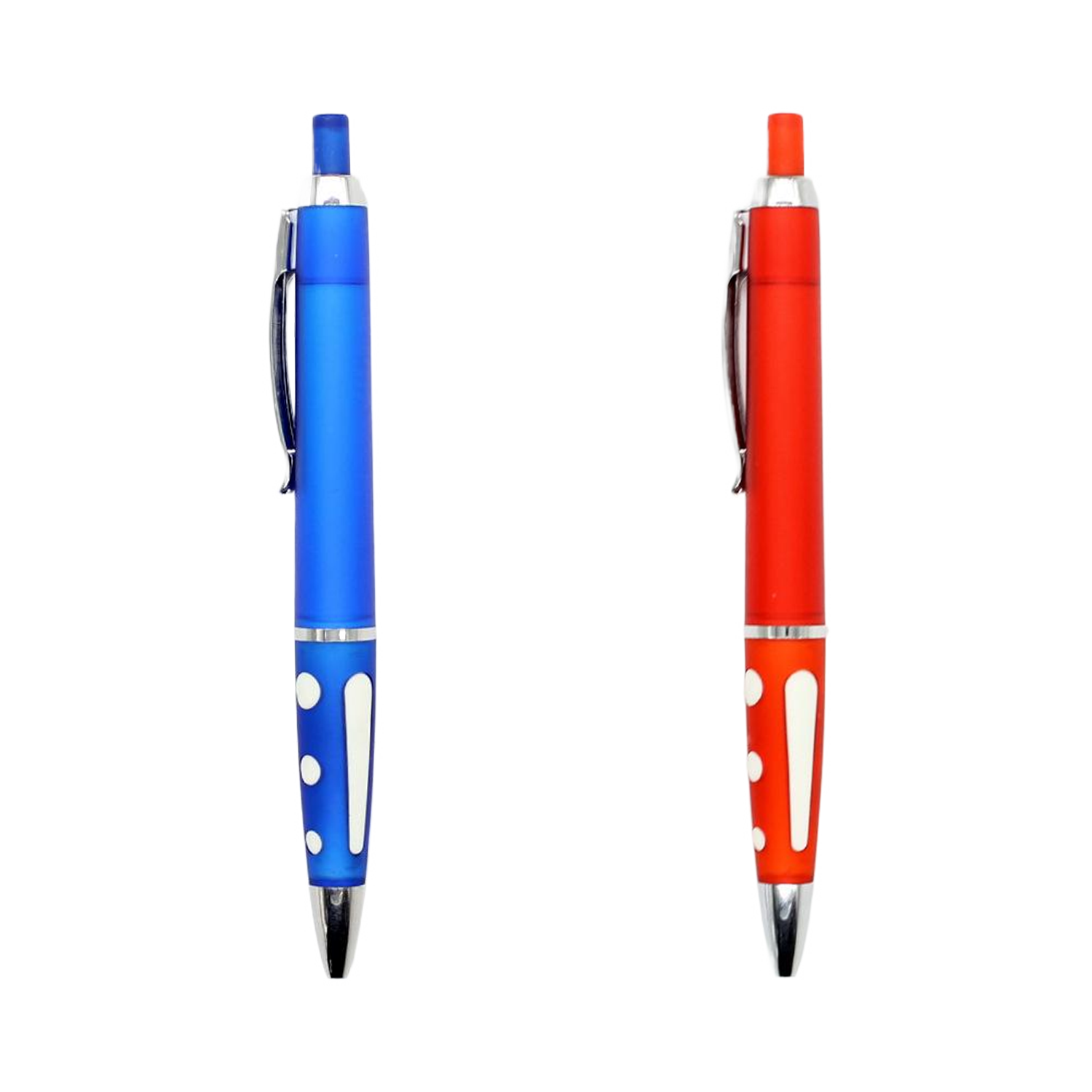 Erasable Retractable Plastic Ballpoint Pen W/ Metal Clip 4