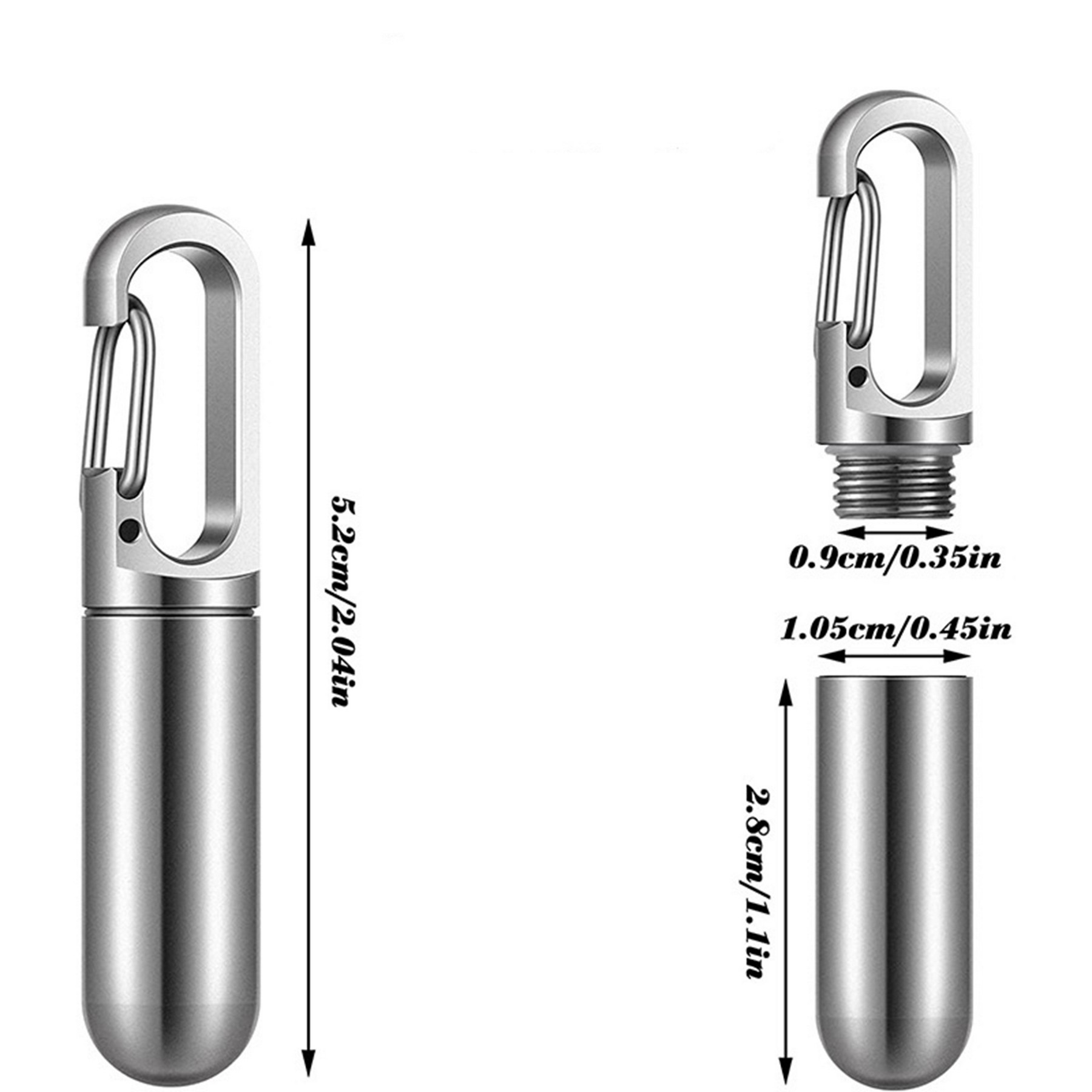 Stainless Steel Small Medicine Bottle 2