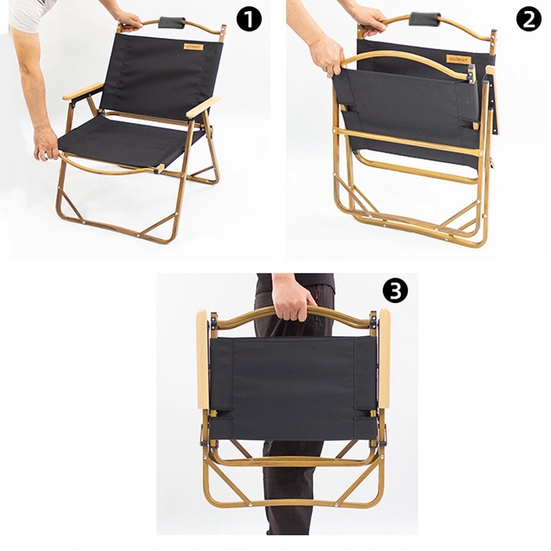 Wood Folding Camping Oxford Chair 5
