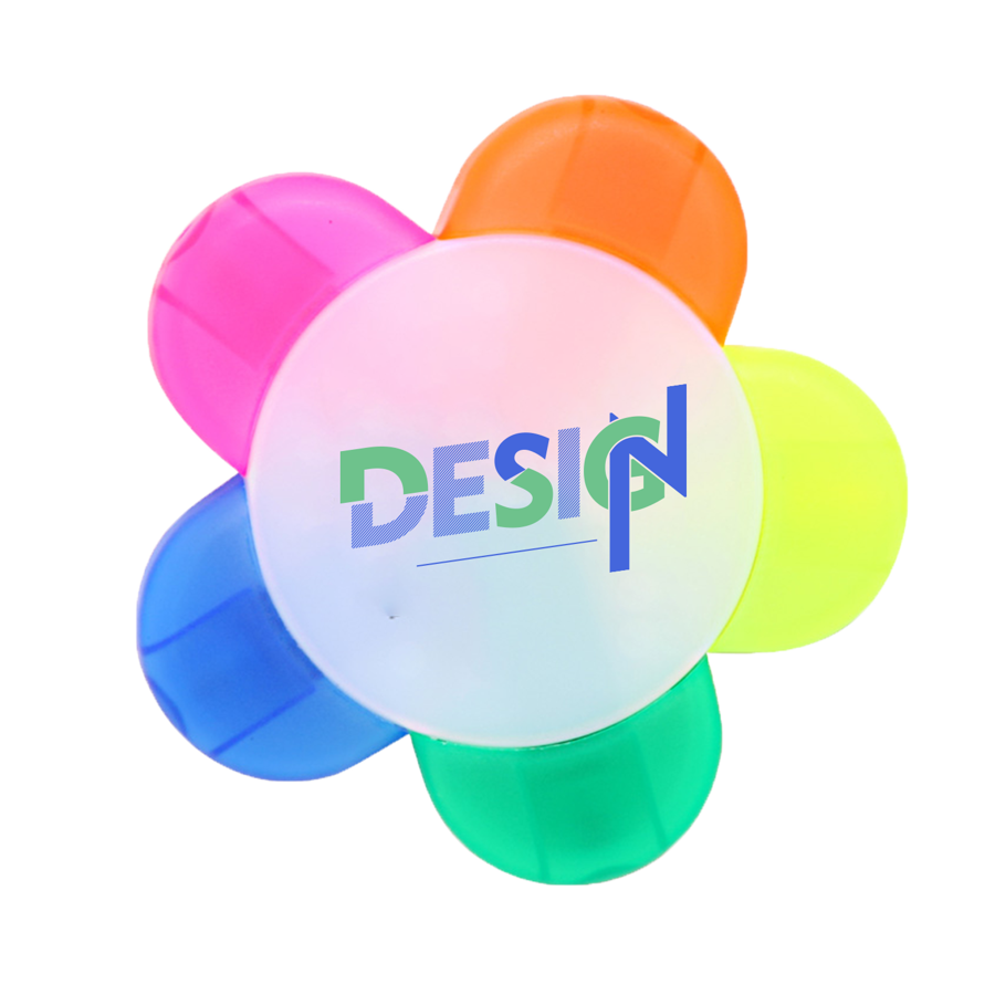 Flower Multi-Color Highlighters 2