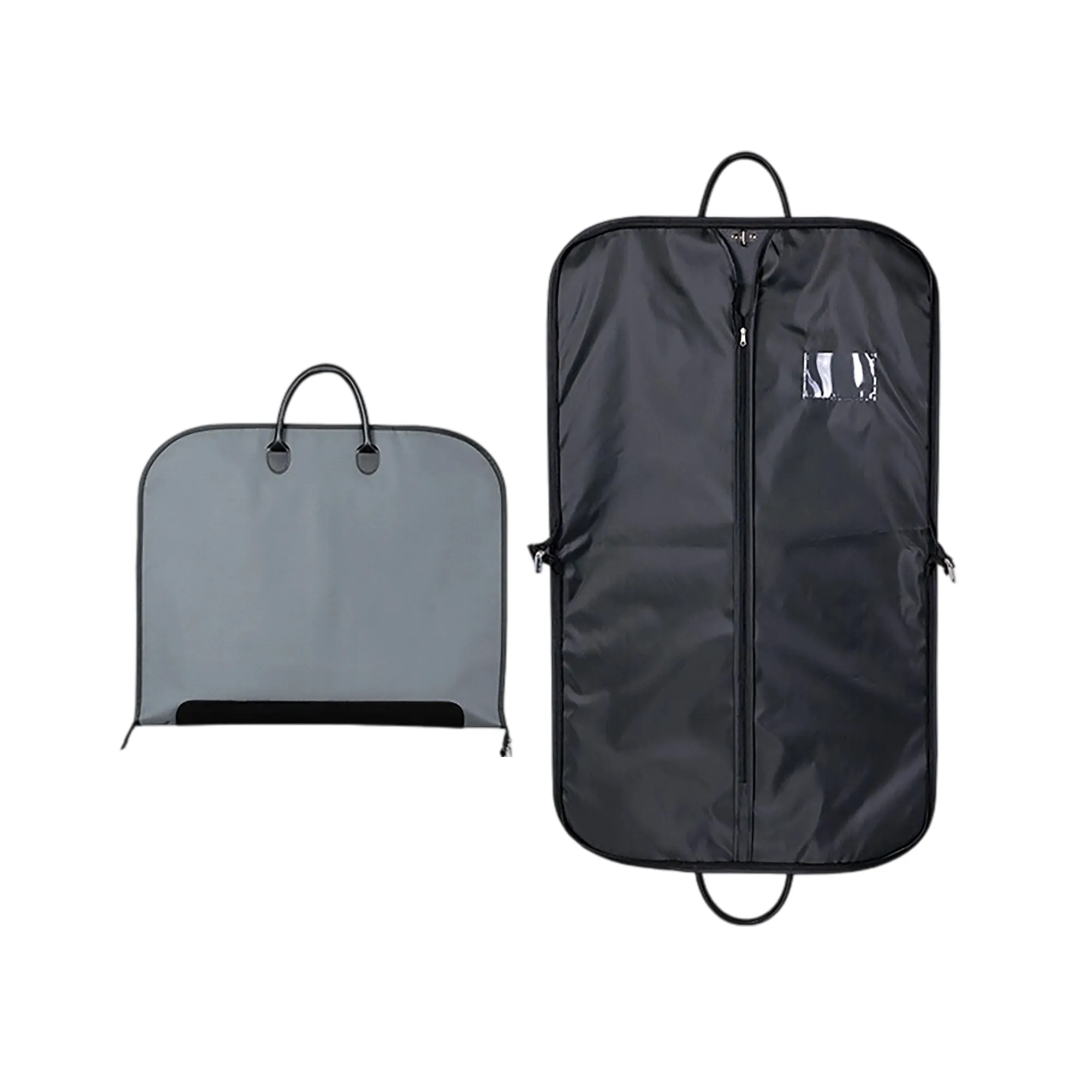 Oxford Garment Bag with Leather Handles 4