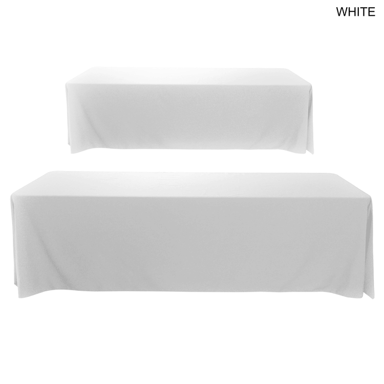 24Hr Express Ship - 8' LazerCut 4-Sided Sublimated Tablecloth, Drape Style, Closed Back 5