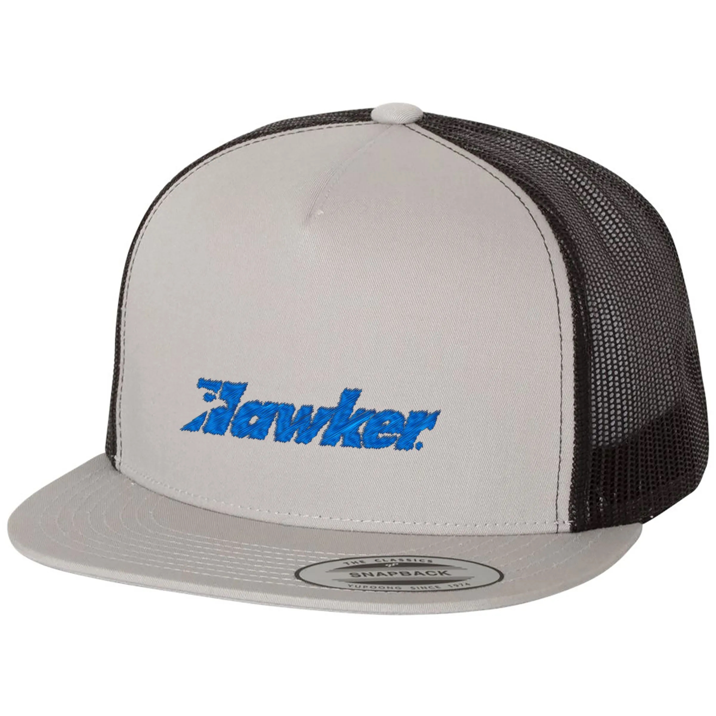YUPOONG-CLASSIC FLAT BILL TRUCKER CAP 34