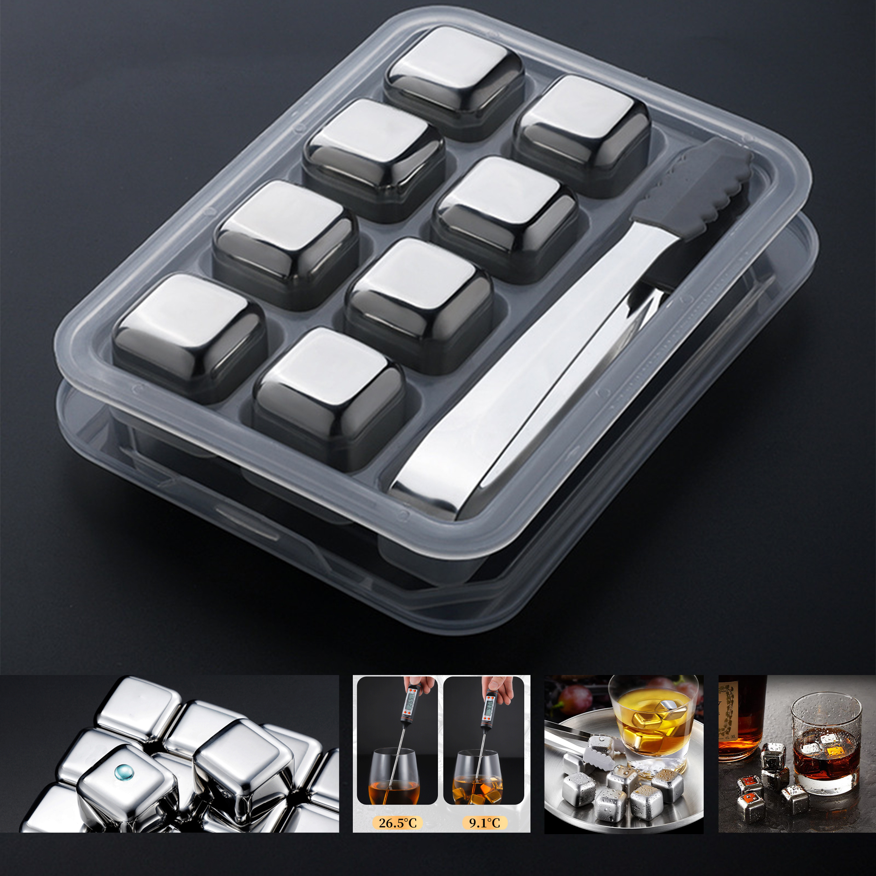 Steel Reusable Ice Cubes 2