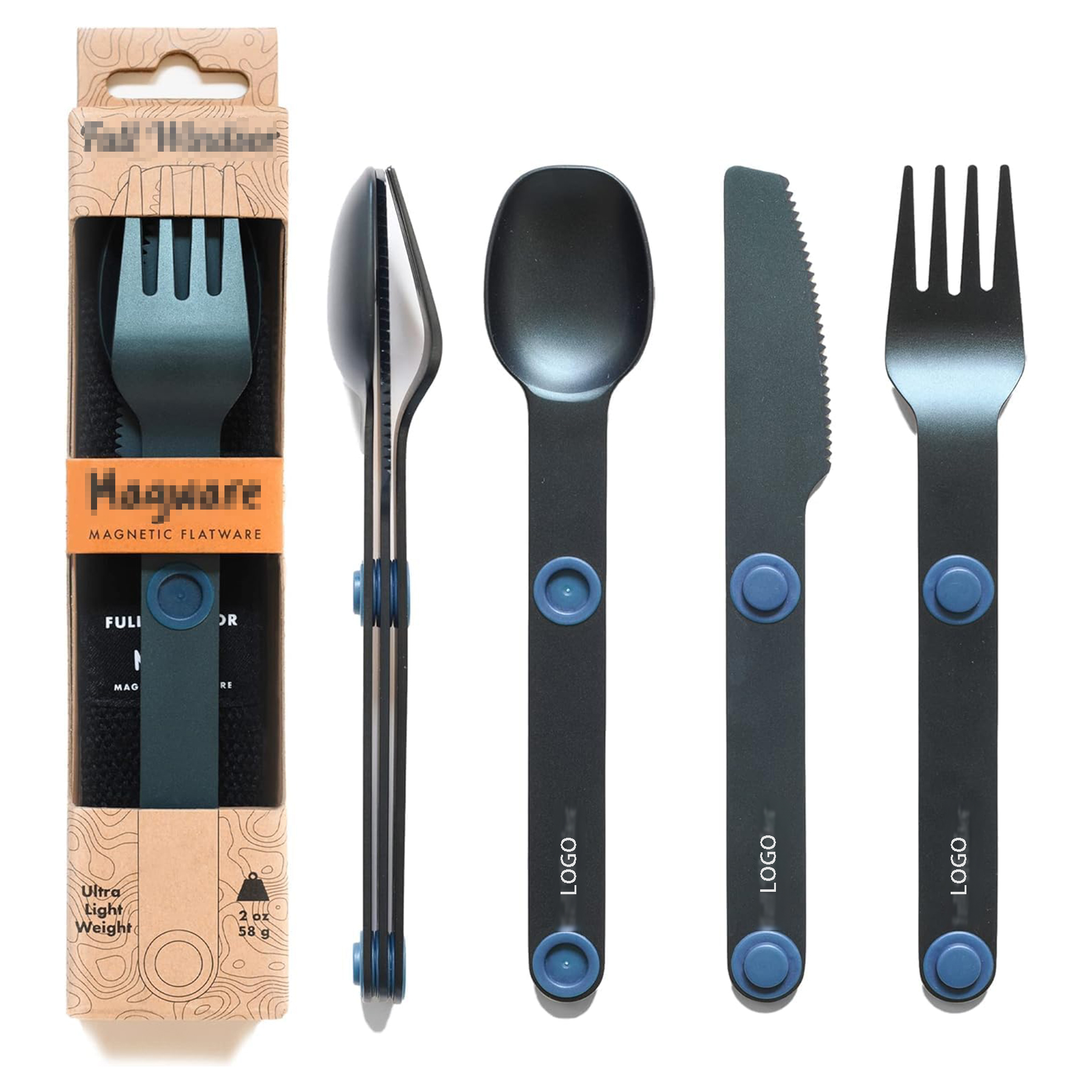 Magnetic Camping Cutlery Set 2
