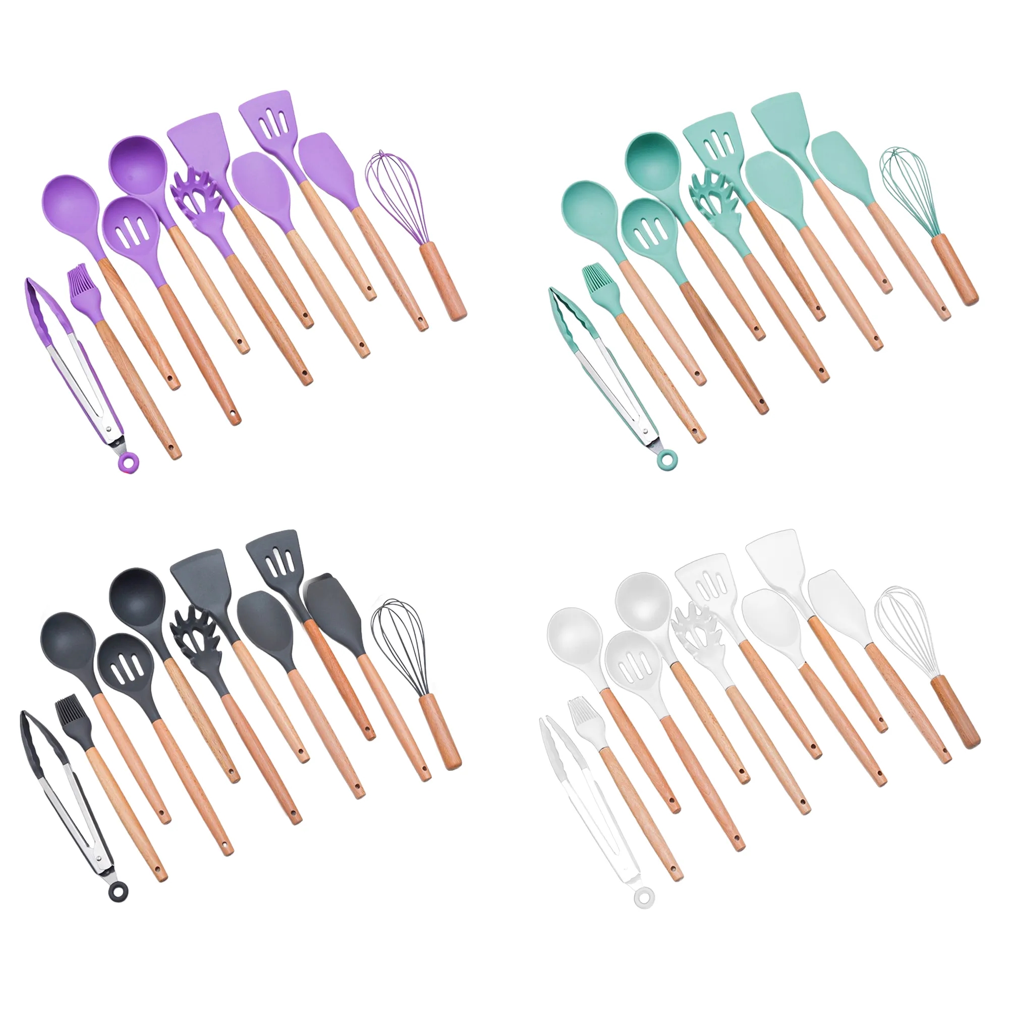 12-Piece Silicone Kitchen Utensil Set 4