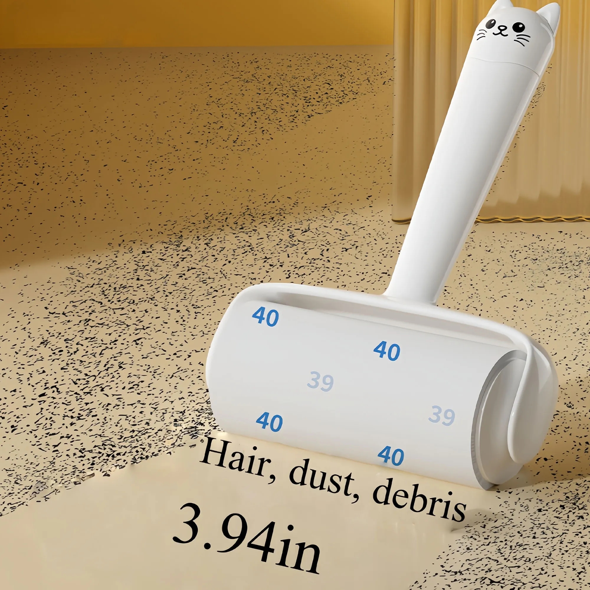 Super Sticky Pet Hair Roller Refill Paper With Bear Handle 6