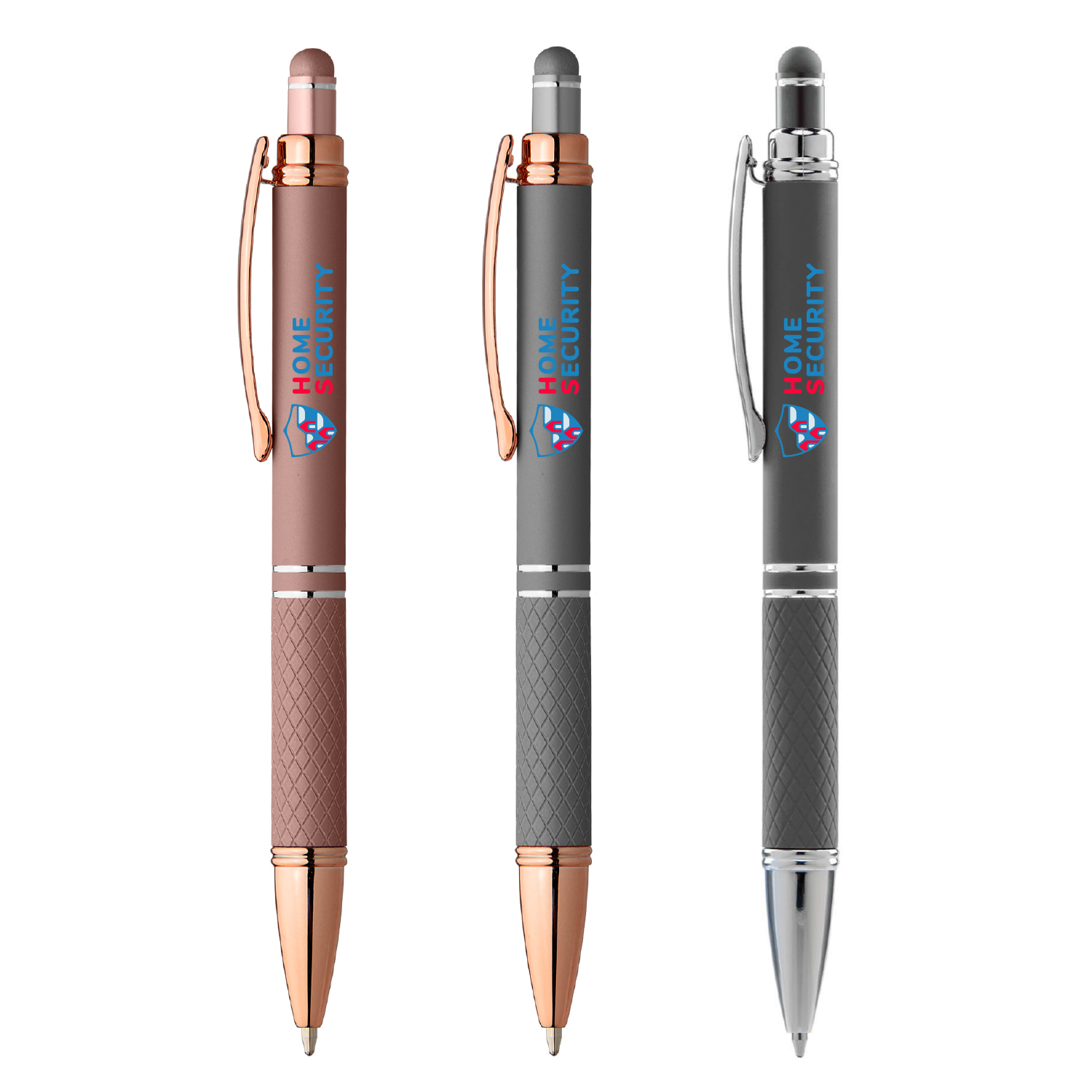 Sirin Softy Rose Gold Metal Pen with Stylus (Full Color Imprint) 3