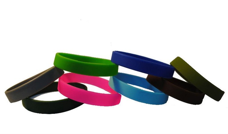 Blank Silicone Wristband Keychain 1