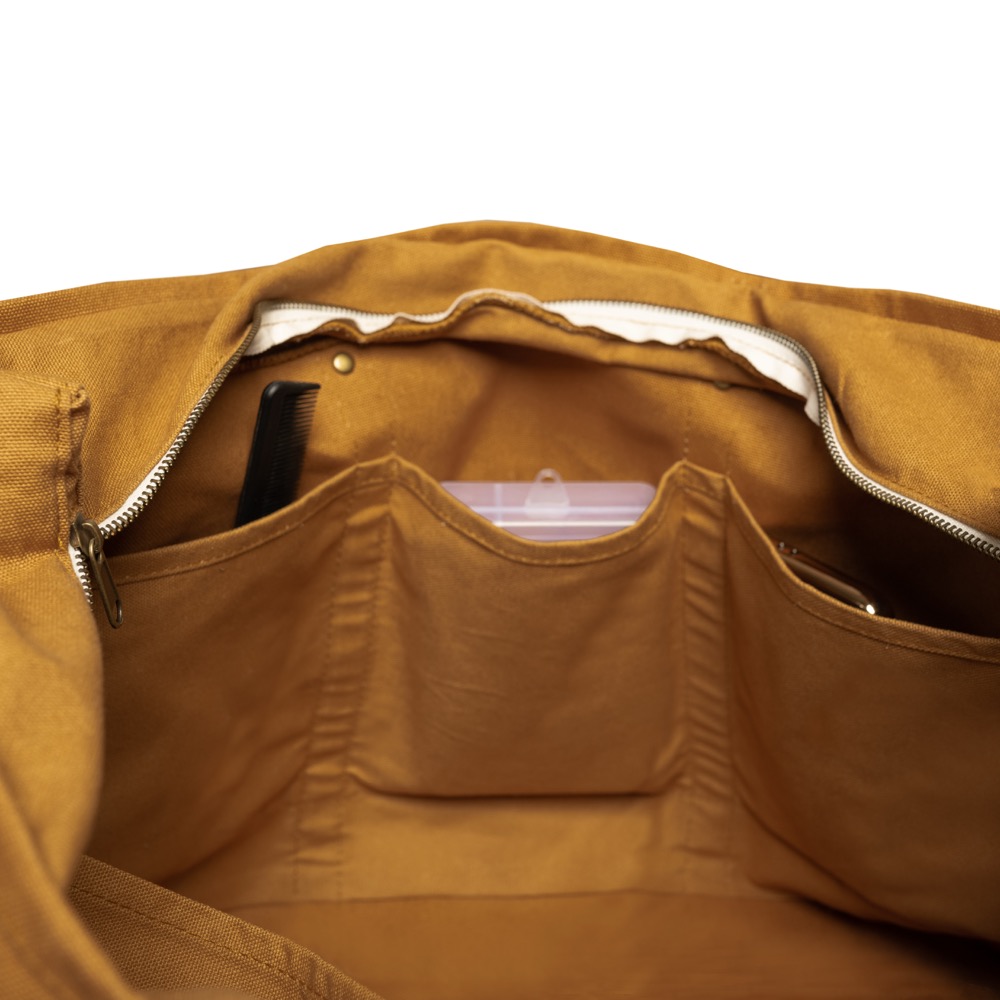 18 oz Luxury Ventura Weekender Canvas Travel Bag 10