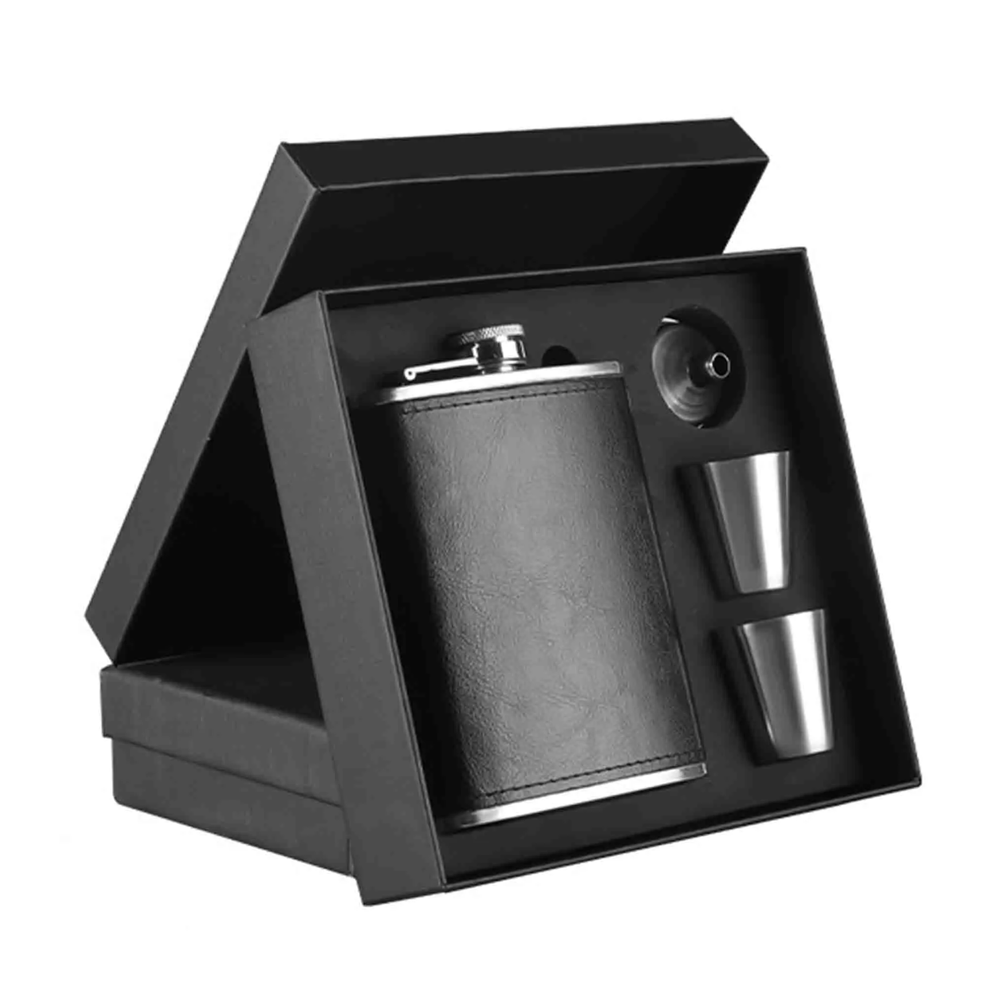 Stainless Steel Wine Pot Hip Flask Gift Set 3
