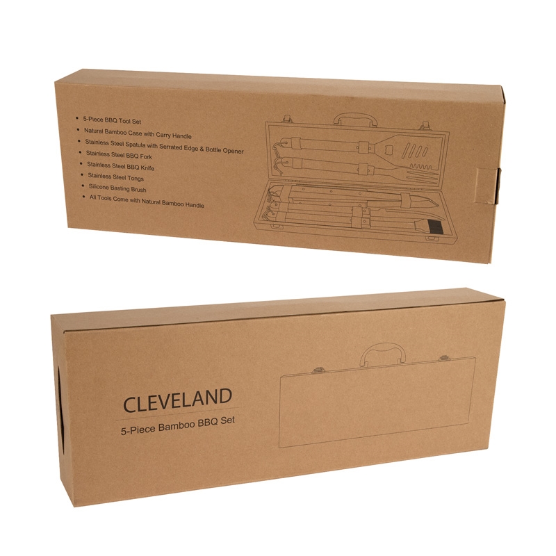 Cleveland 5-Piece Bamboo BBQ Set 10