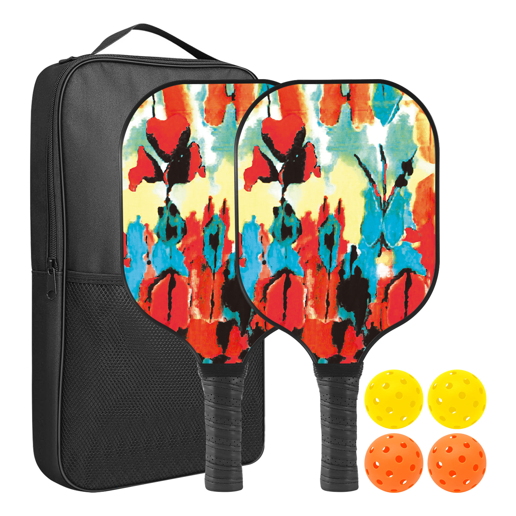 Custom Pickleball Racket Paddle & Ball Set With Carrying Bag 15
