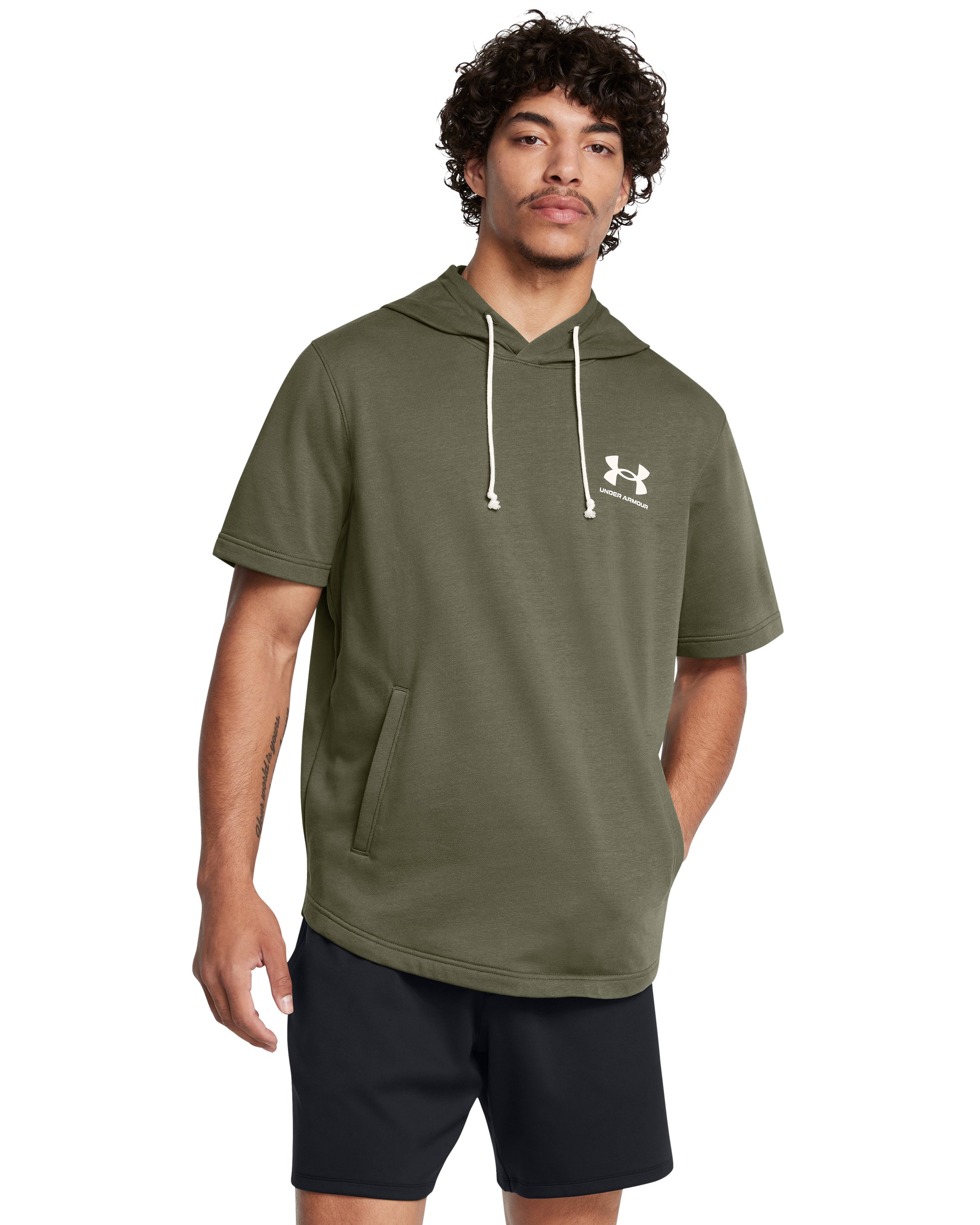 UA Rival Terry Men's Short Sleeve Hoodie 5