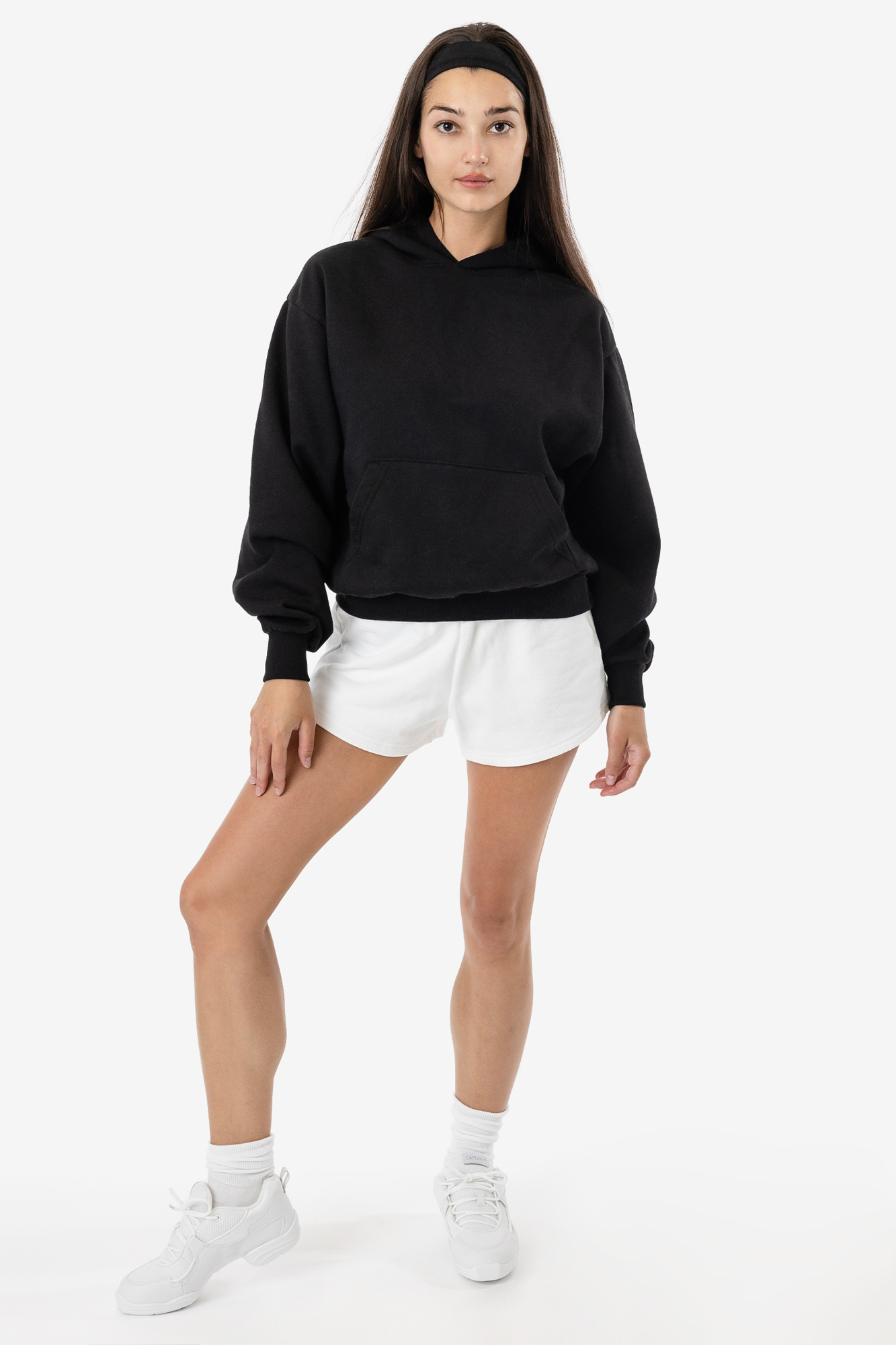 10 OZ MID-WEIGHT POLY COTTON FLEECE WIDE HOODIE 2