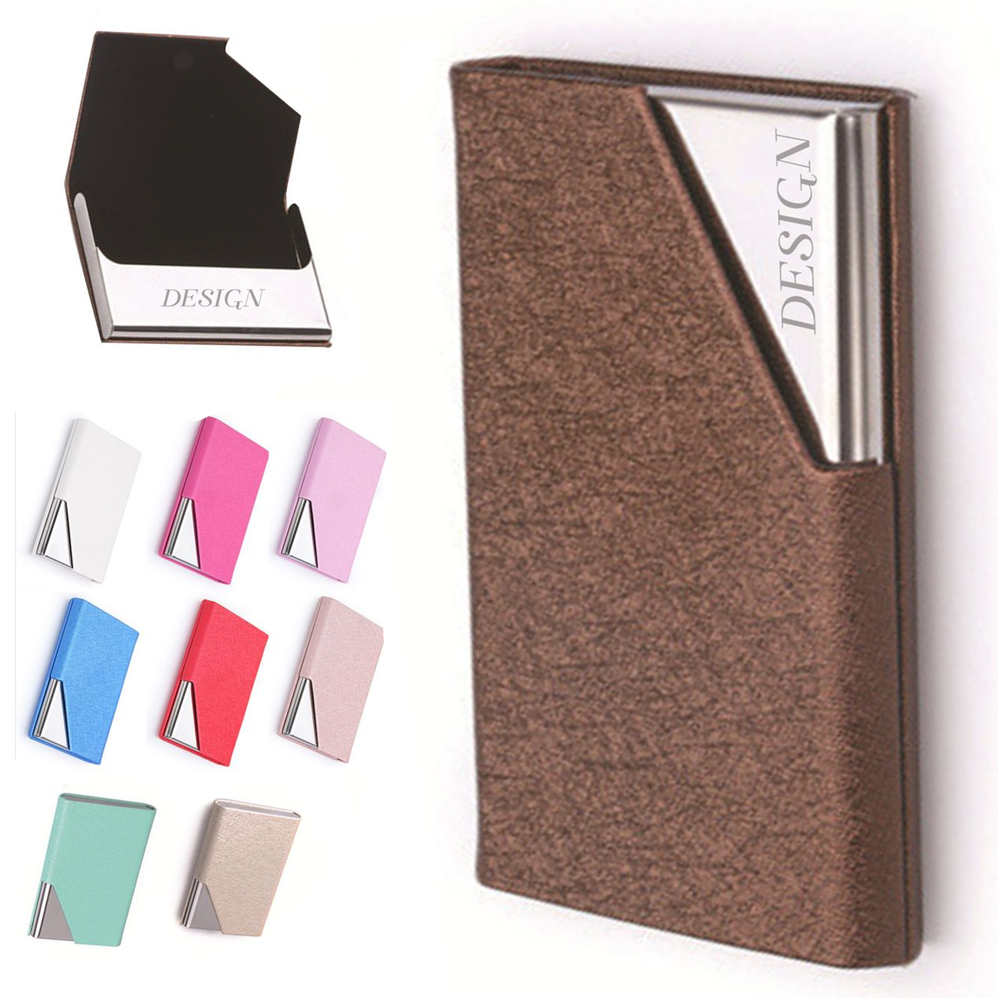 MOQ50 Sleek Aluminum Magnetic Card Case 2
