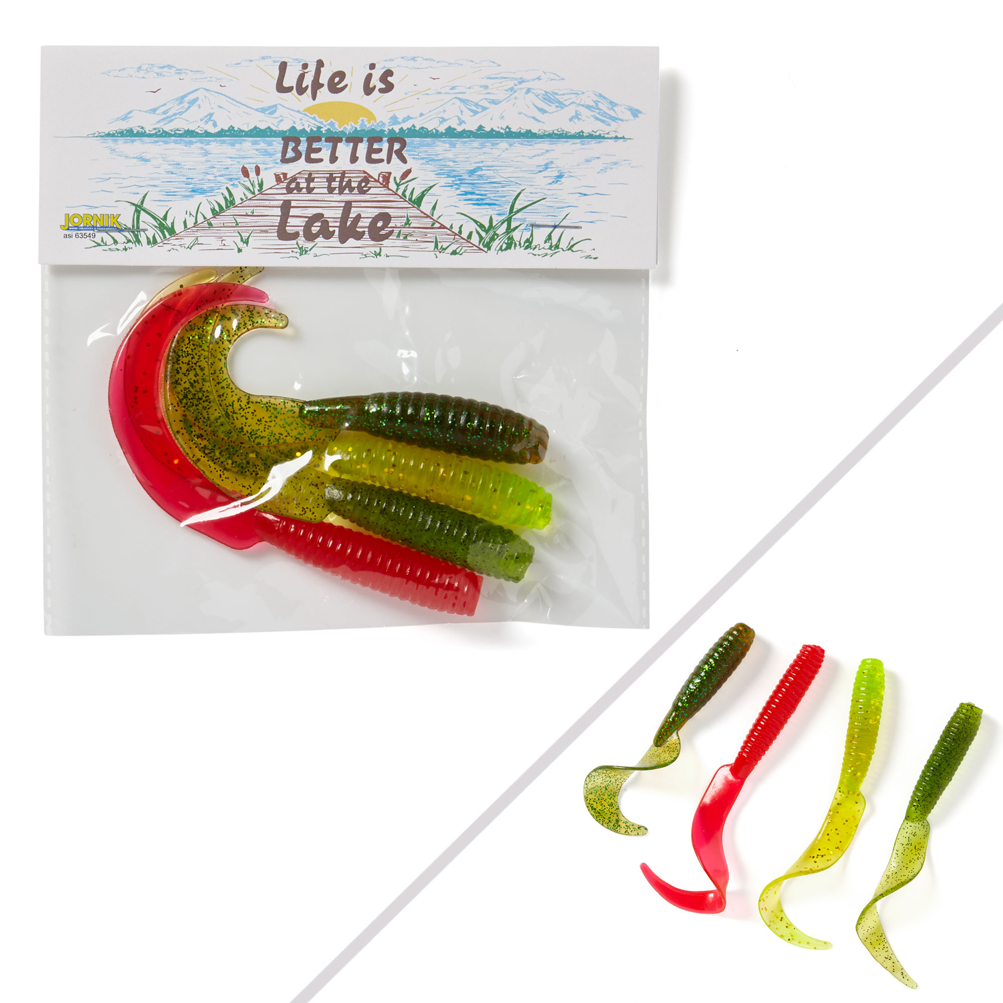 4-Pack Grub Fishing Packet