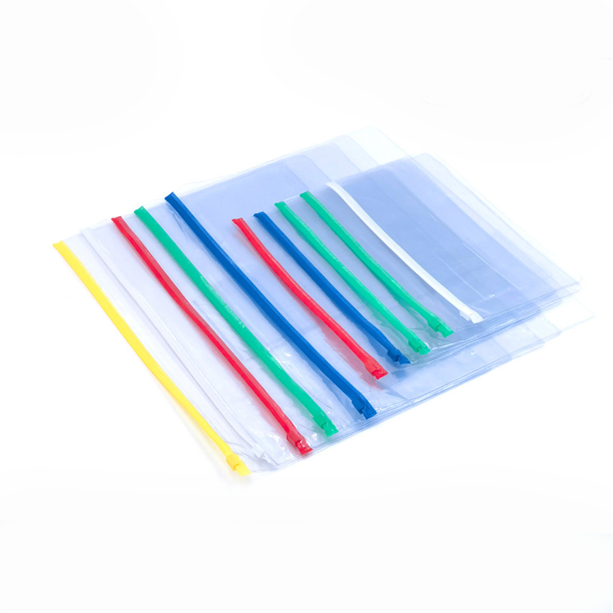 A4 Card Horizontal Zipper Transparent PVC File Bag 2