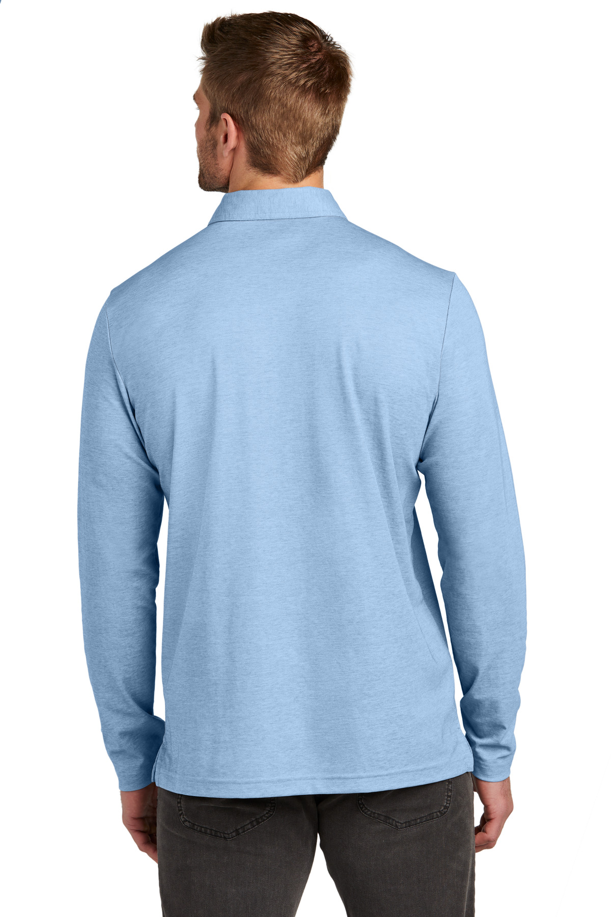 Oceanside Heather Long Sleeve Polo