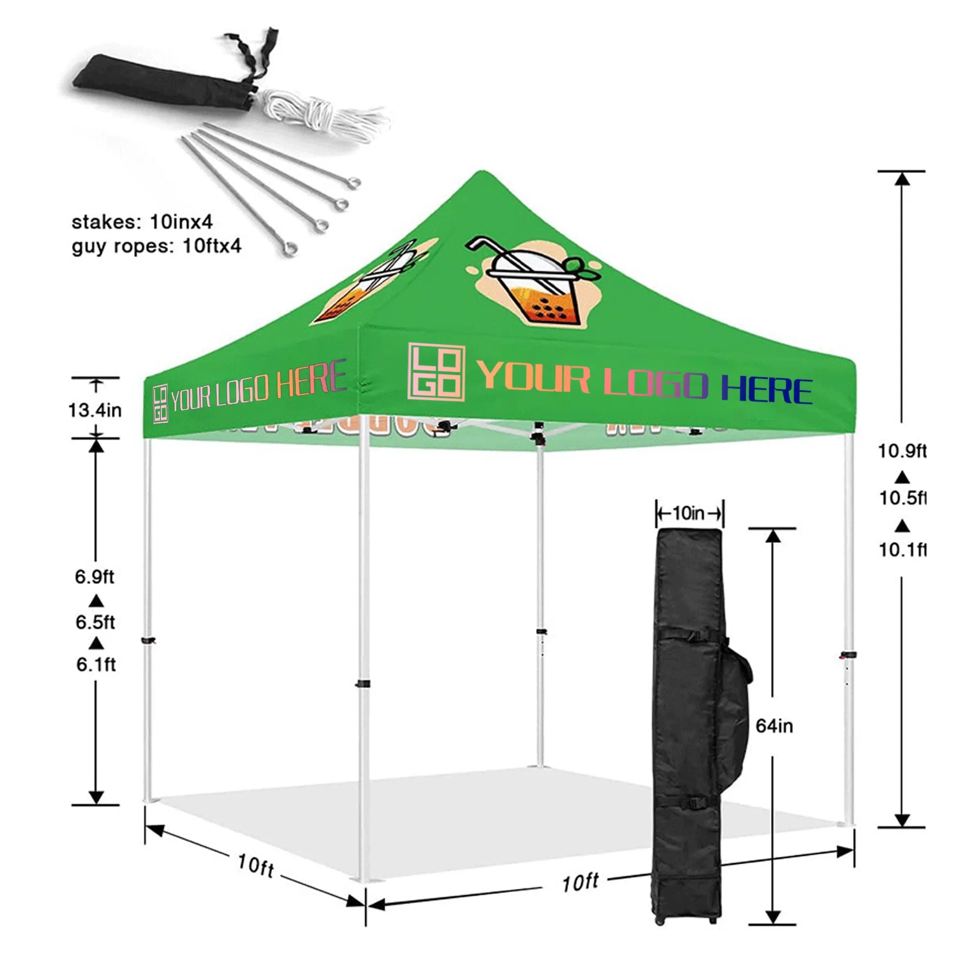 Outdoor Pop-Up Canopy Tent Camping Awning 2