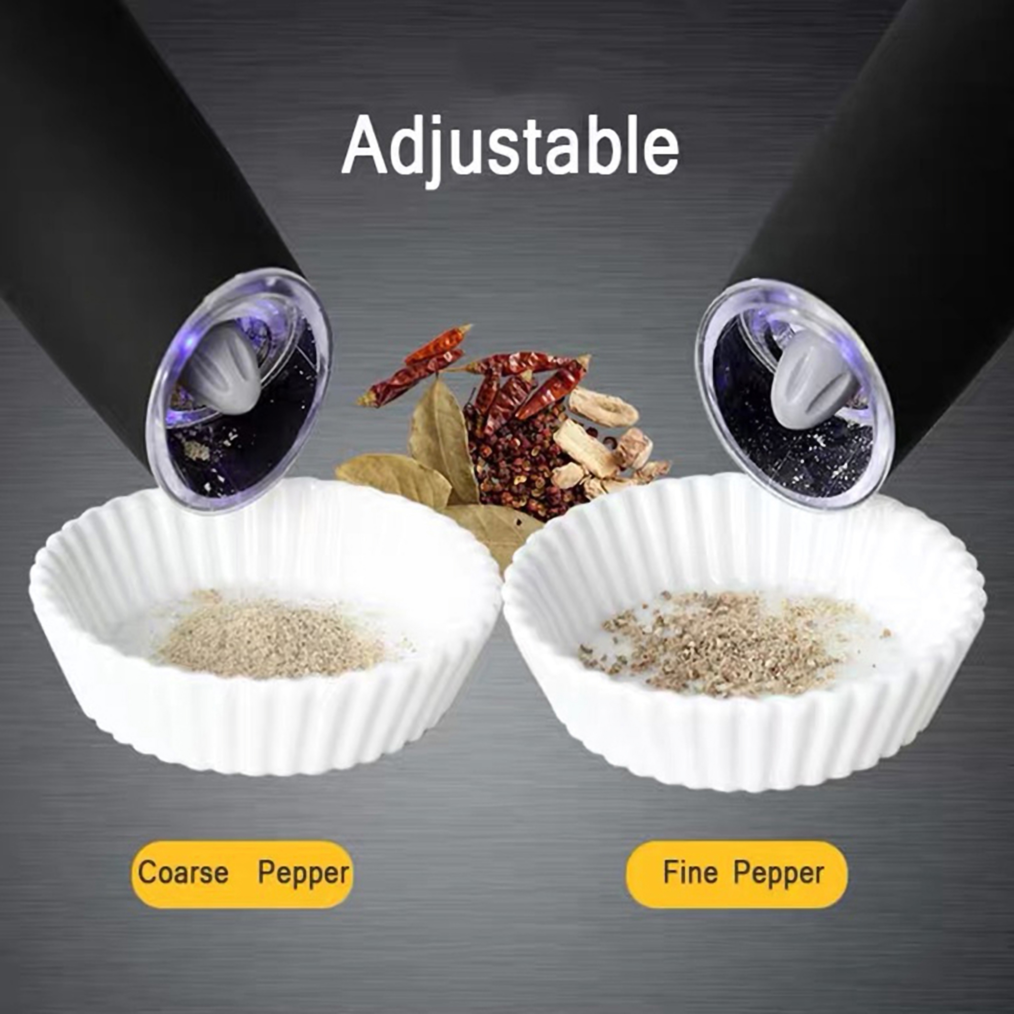 Black Electric Salt and Pepper Grinder 5
