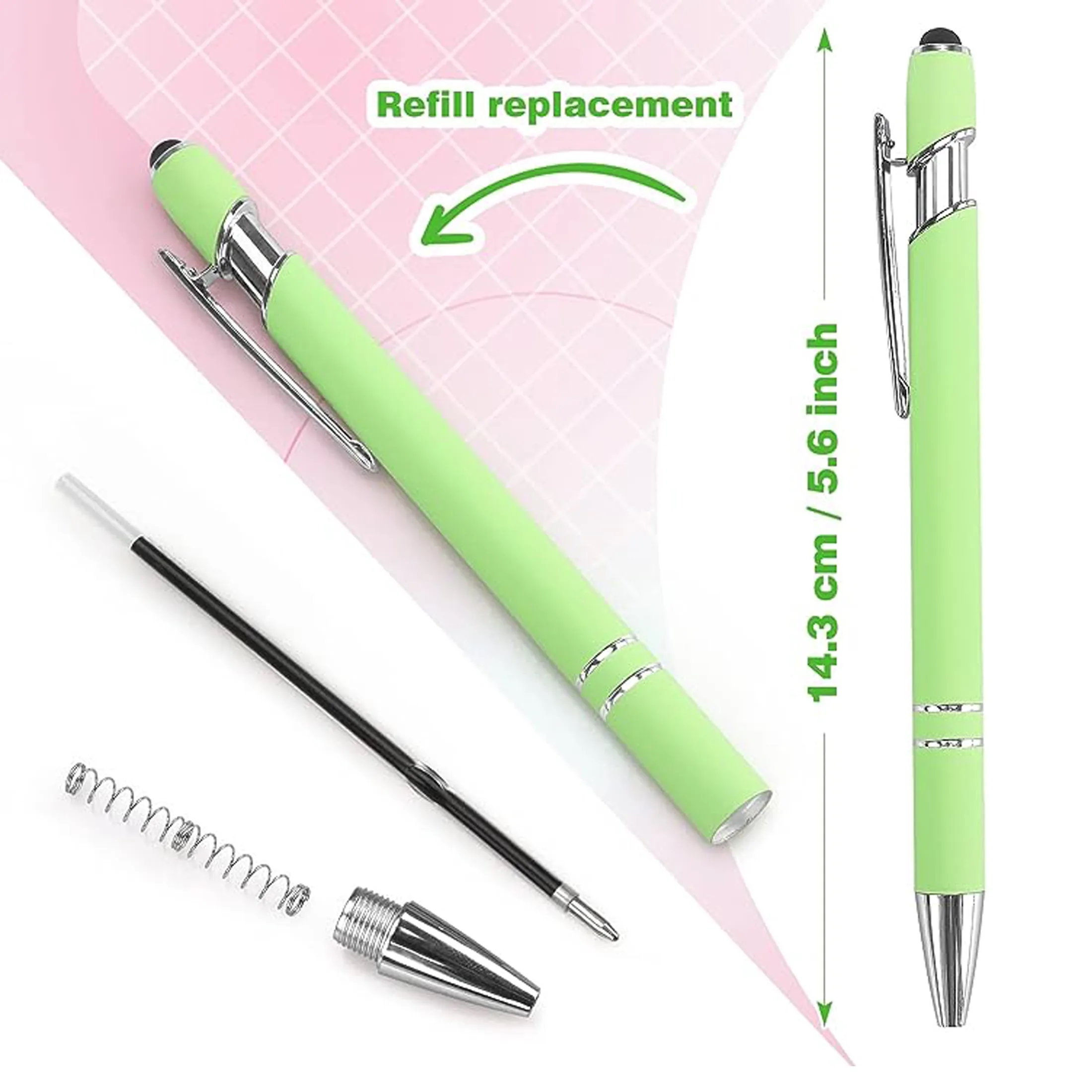 Soft Touch Click Metal Pen 3