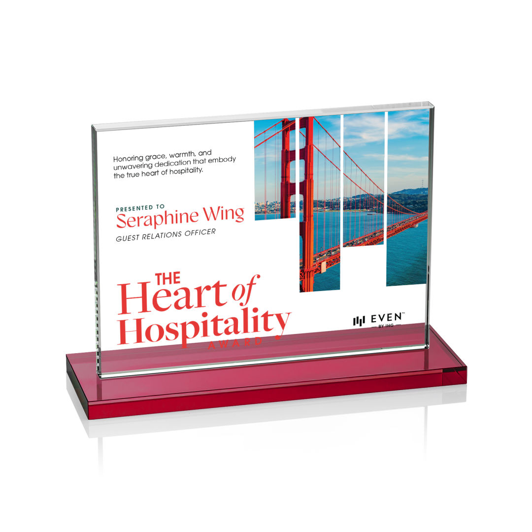 Emperor VividPrint™ Award - Red (Horiz) 17