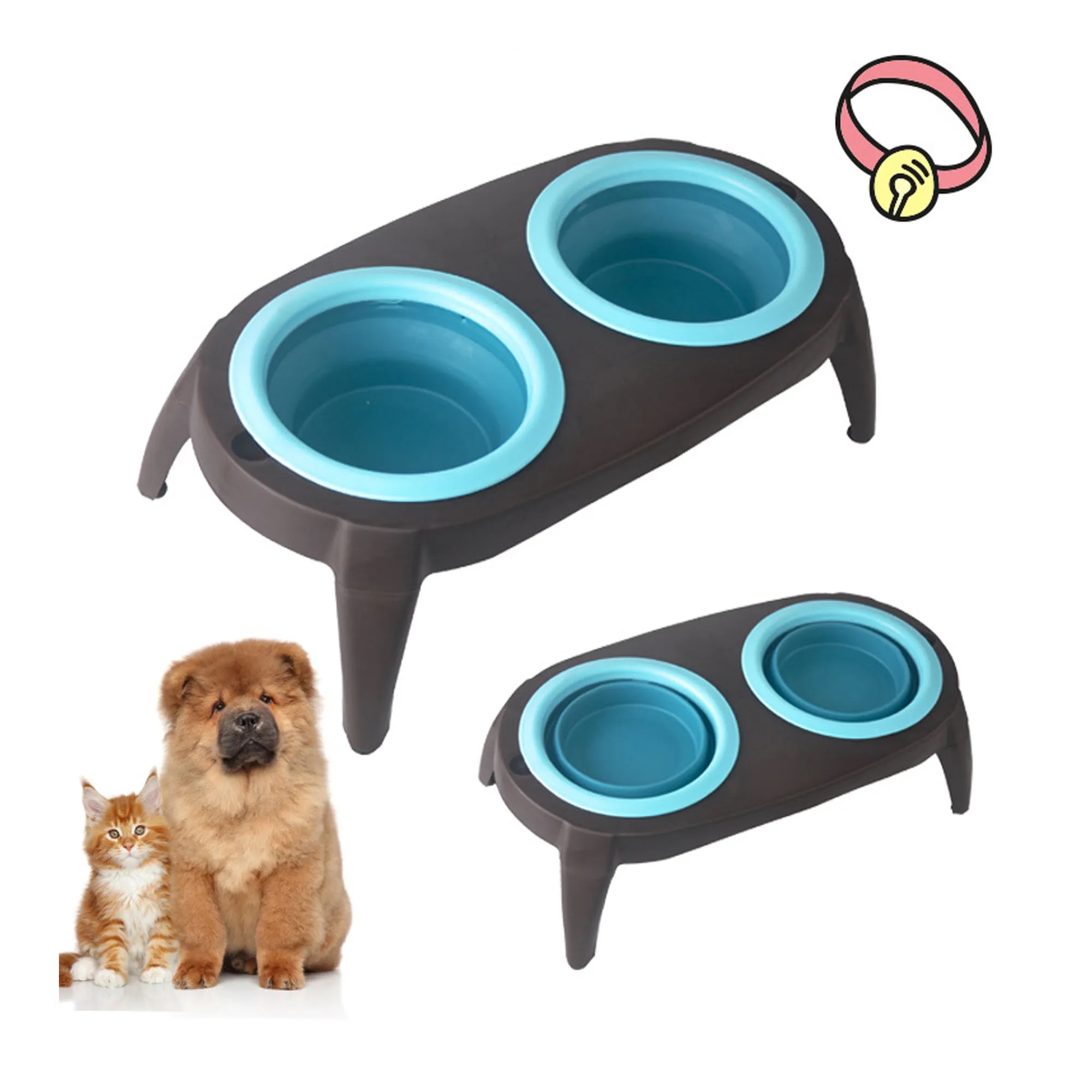 Foldable Pet Bowl Set 2