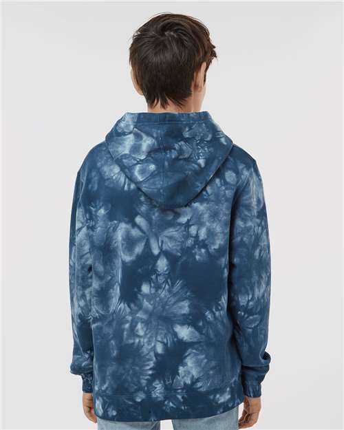 Youth Midweight Tie-Dyed Hooded Sweatshirt - PRM1500TD 11