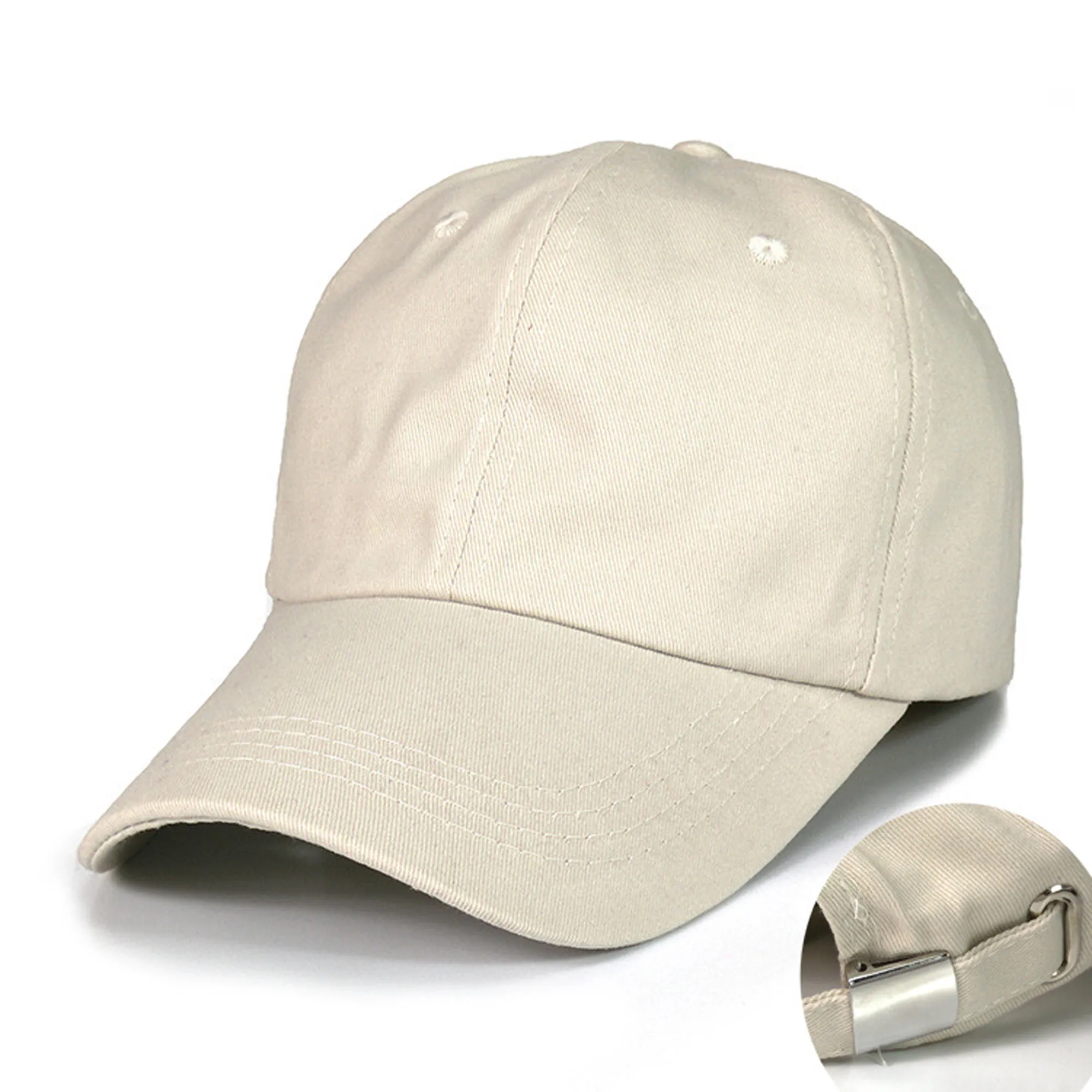Cotton Baseball Cap with Adjustable Strap MOQ 100PCS 12