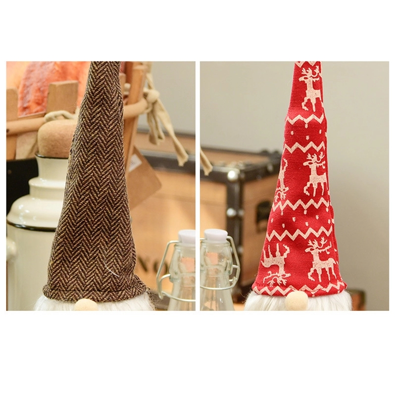 Wine Bottle Bags with Santa Claus 8