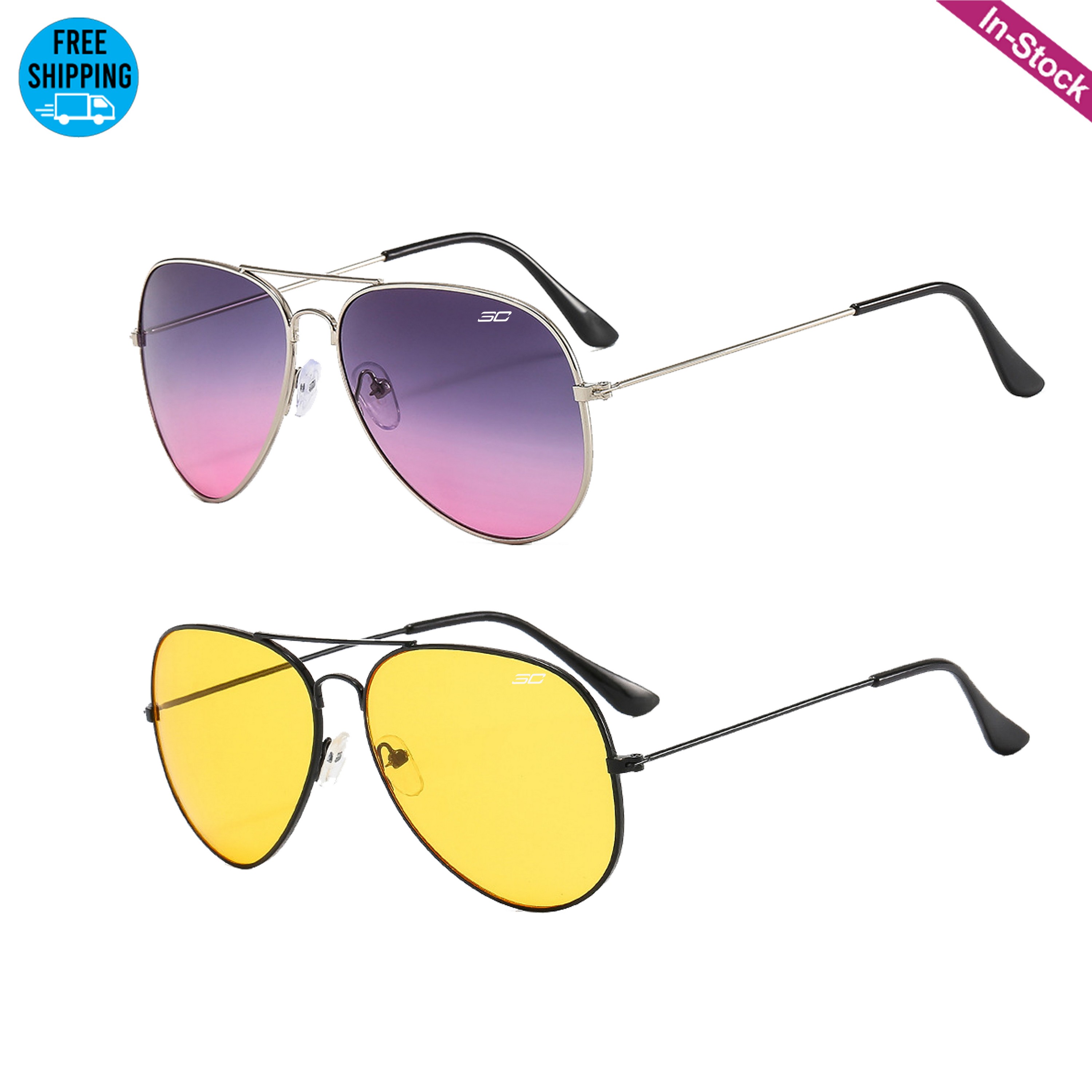 Aviator Beach Sunglasses-Ocean 3