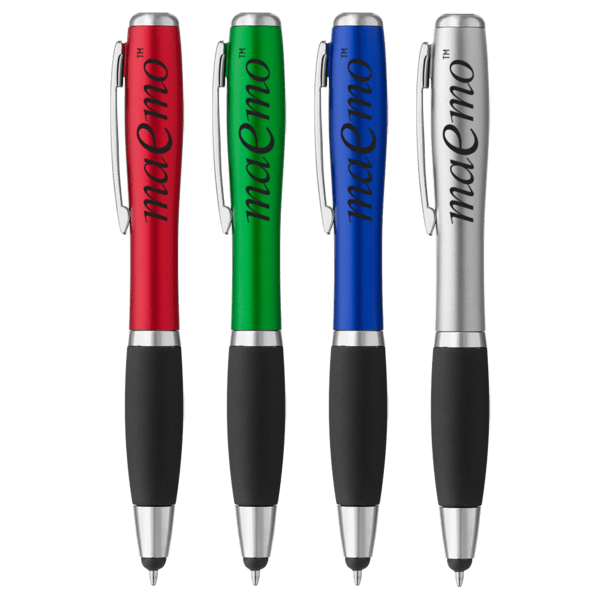 Curvaceous Stylus Ballpoint With Light