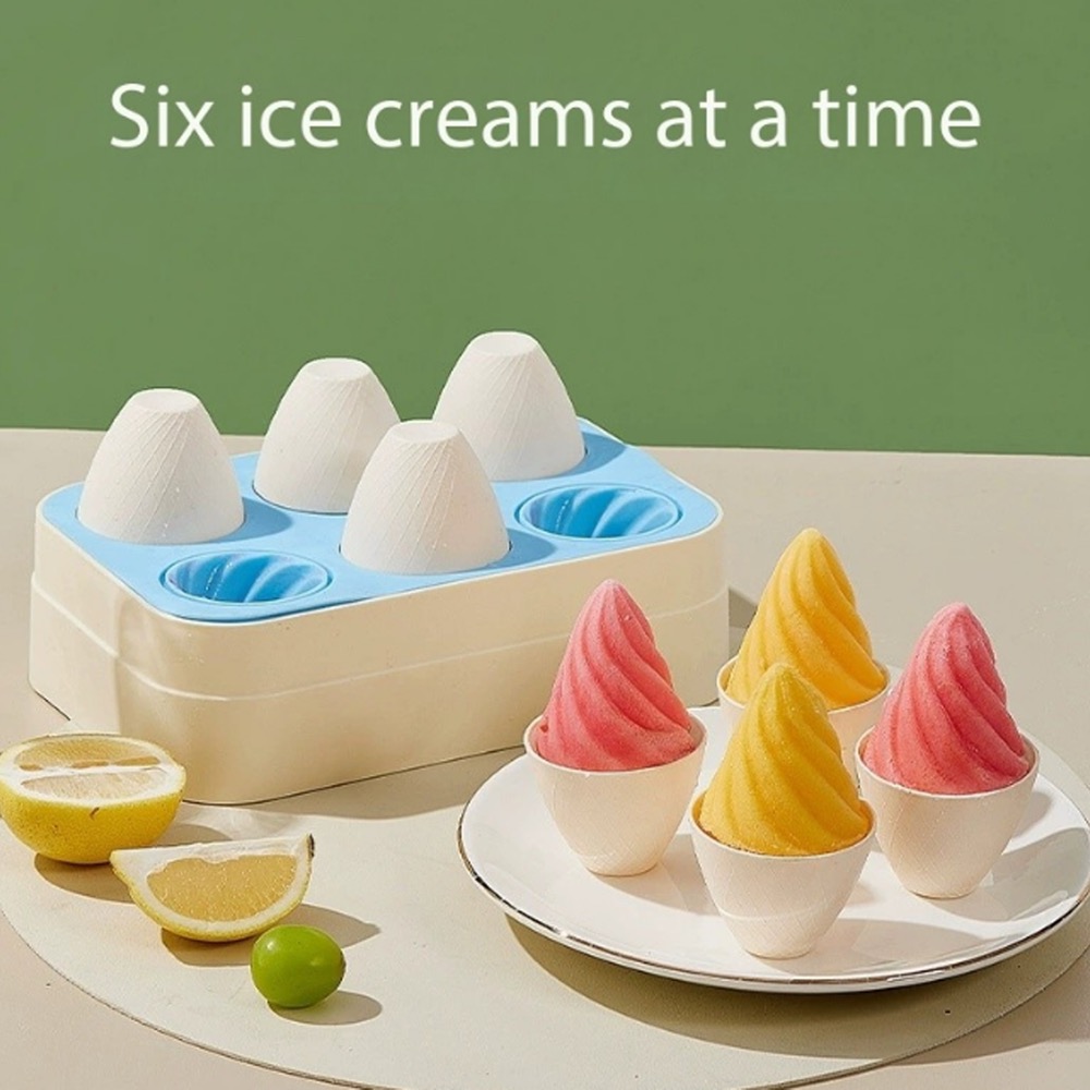 6 Pcs Cone Shape Ice Pop Mold 5