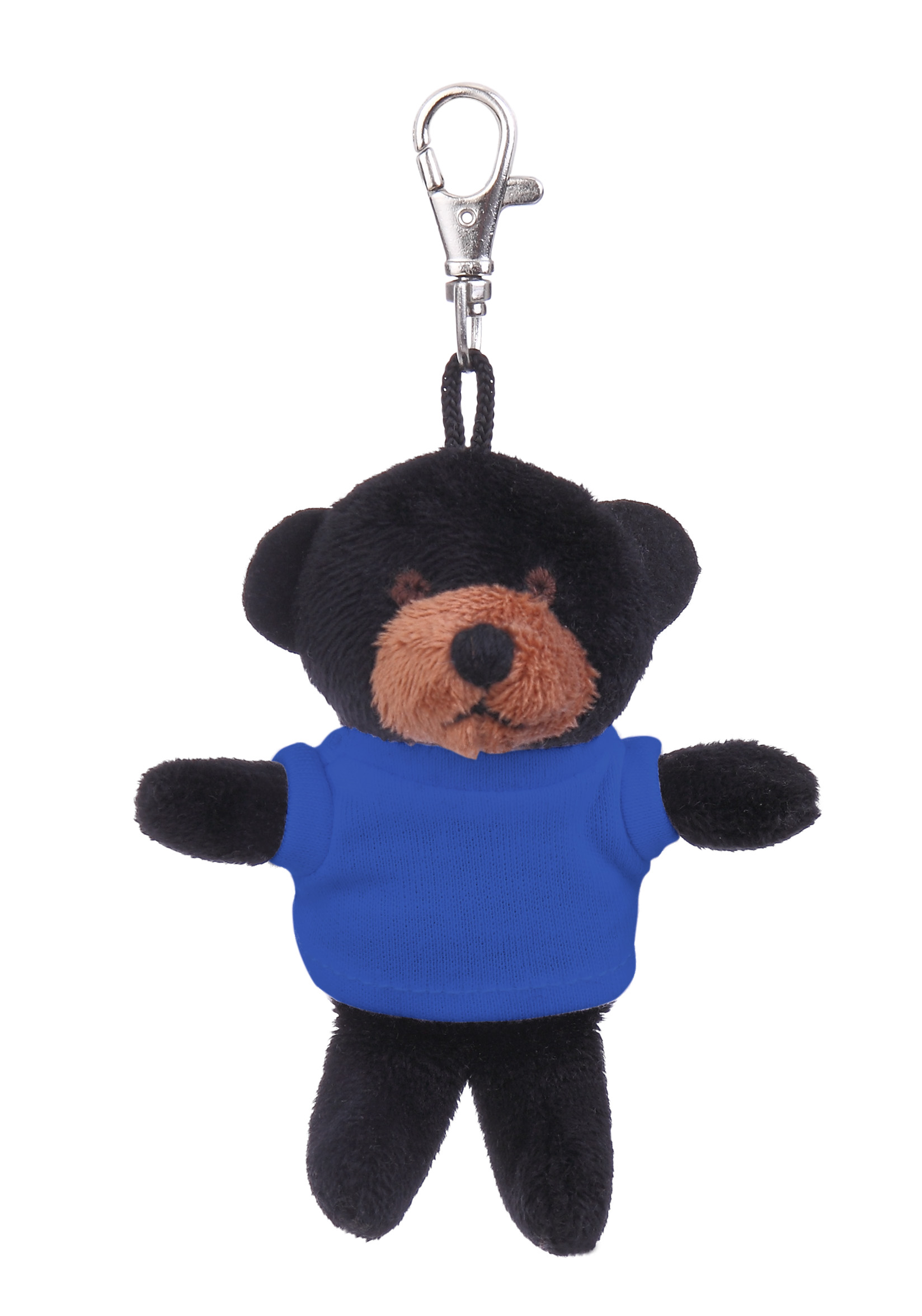 Soft Plush Black Bear Keychain with Tee 6