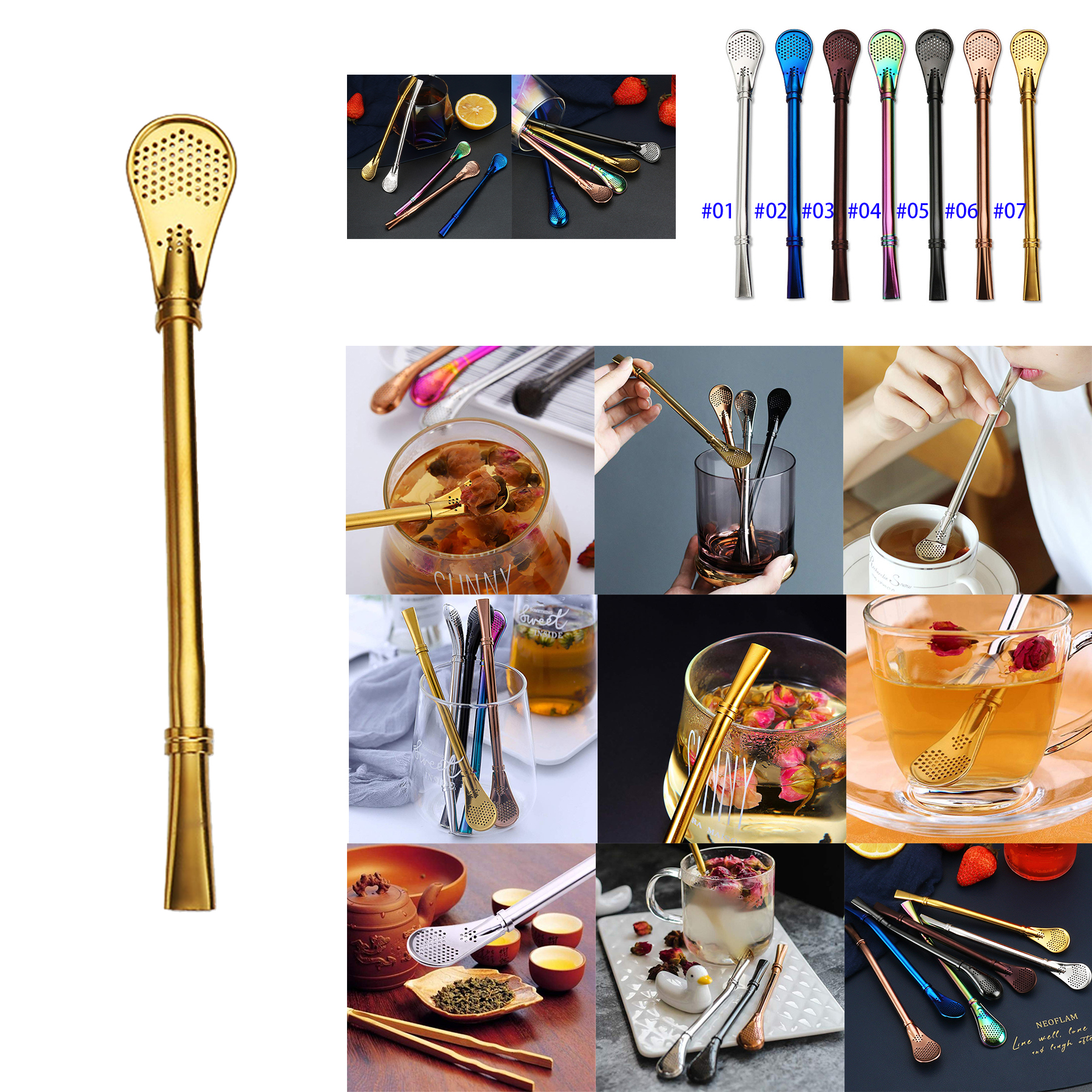 Stainless Steel Straws Strainer 2