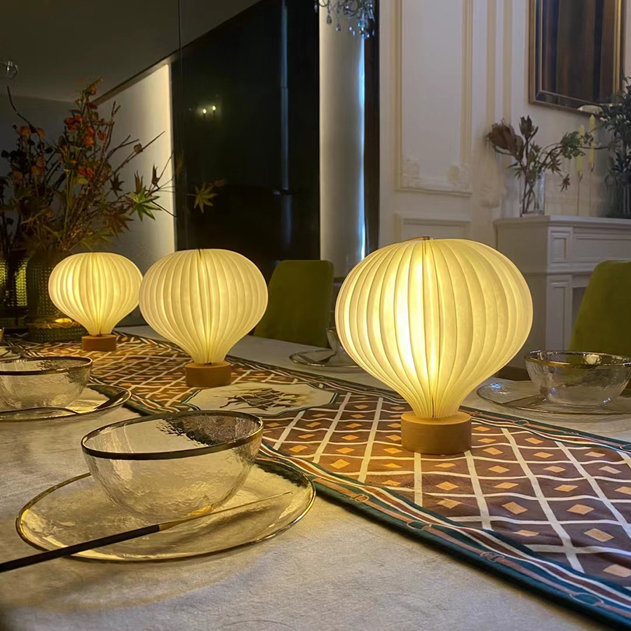 360 Degree Foldable Hot Air Balloon Paper Lamp with Built In 1200mAh Rechargeable Battery 5