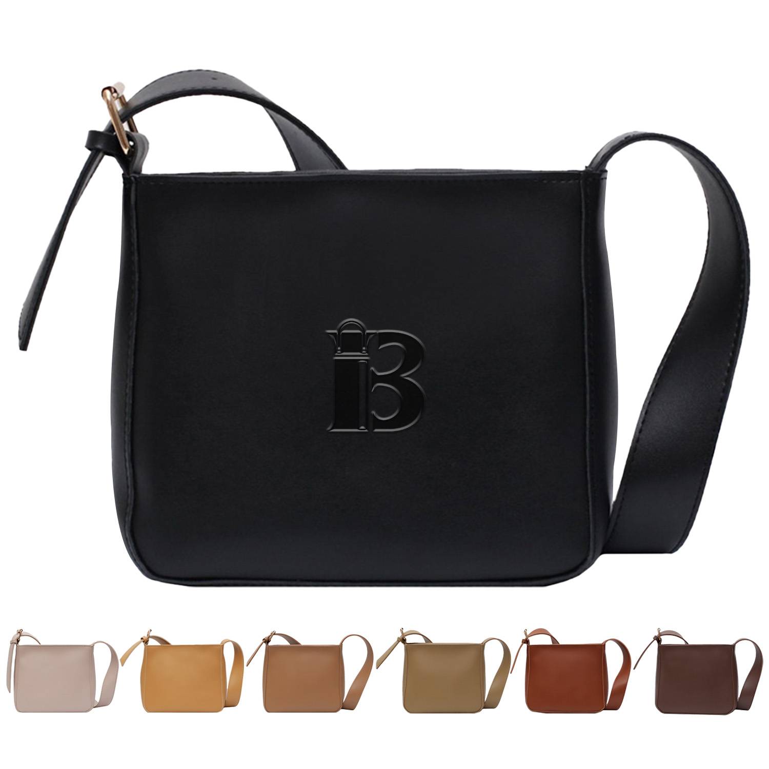 PU Leather Large Capacity Crossbody Bag 1